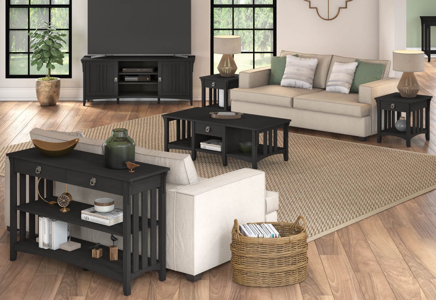 The Salinas Collection: Discover the Elegance of Black Living Room Sets
