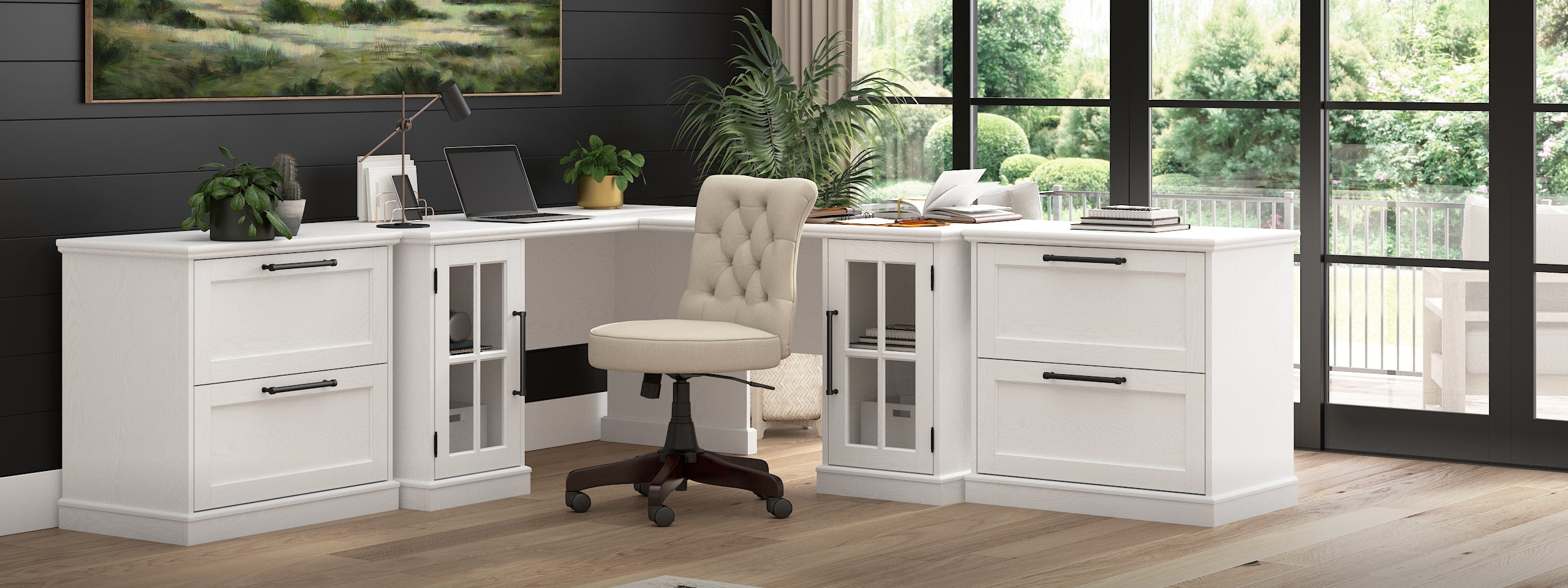 White home office furniture collections online