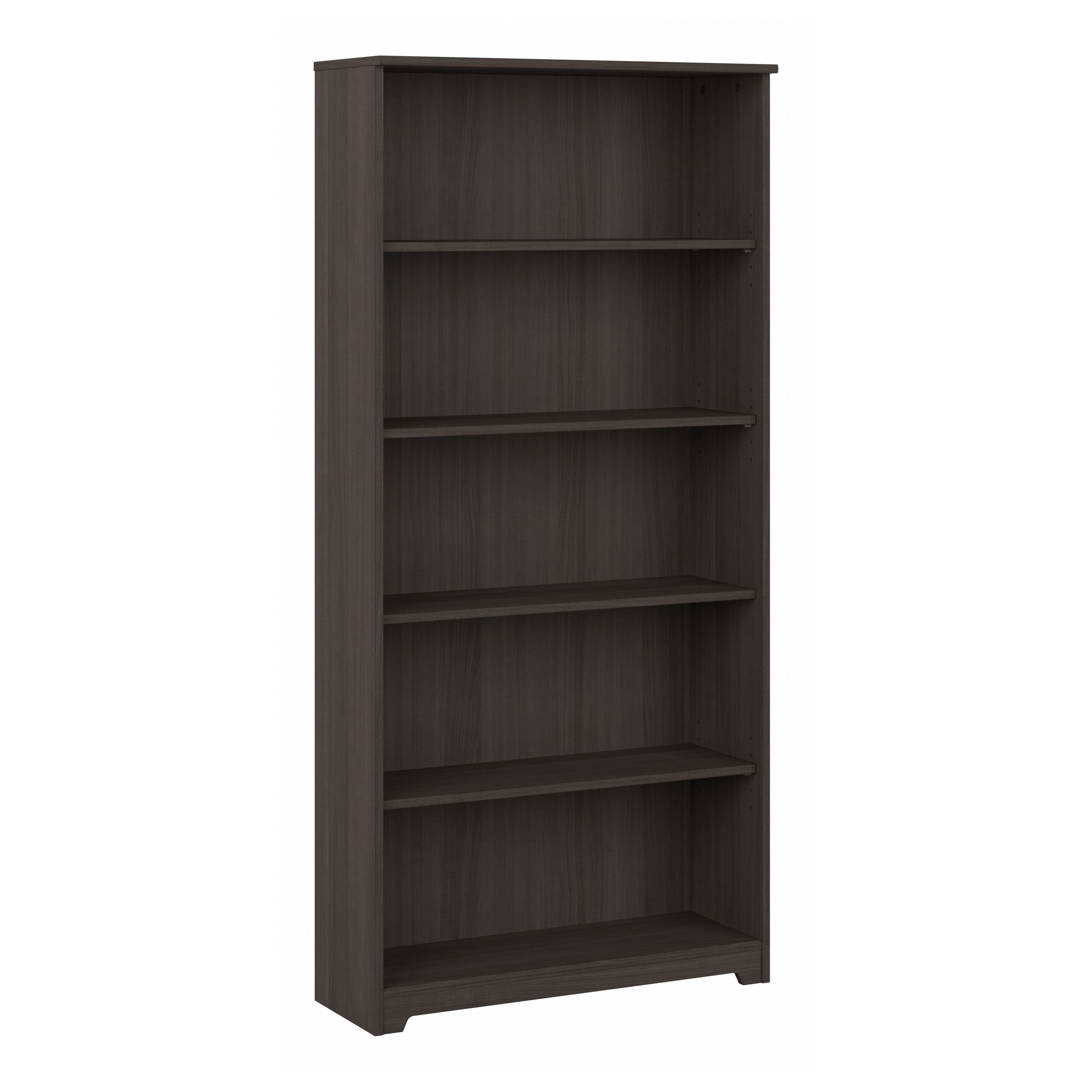 Shop Bush Furniture Cabot Tall 5 Shelf Bookcase 02 WC31766 #color_heather gray