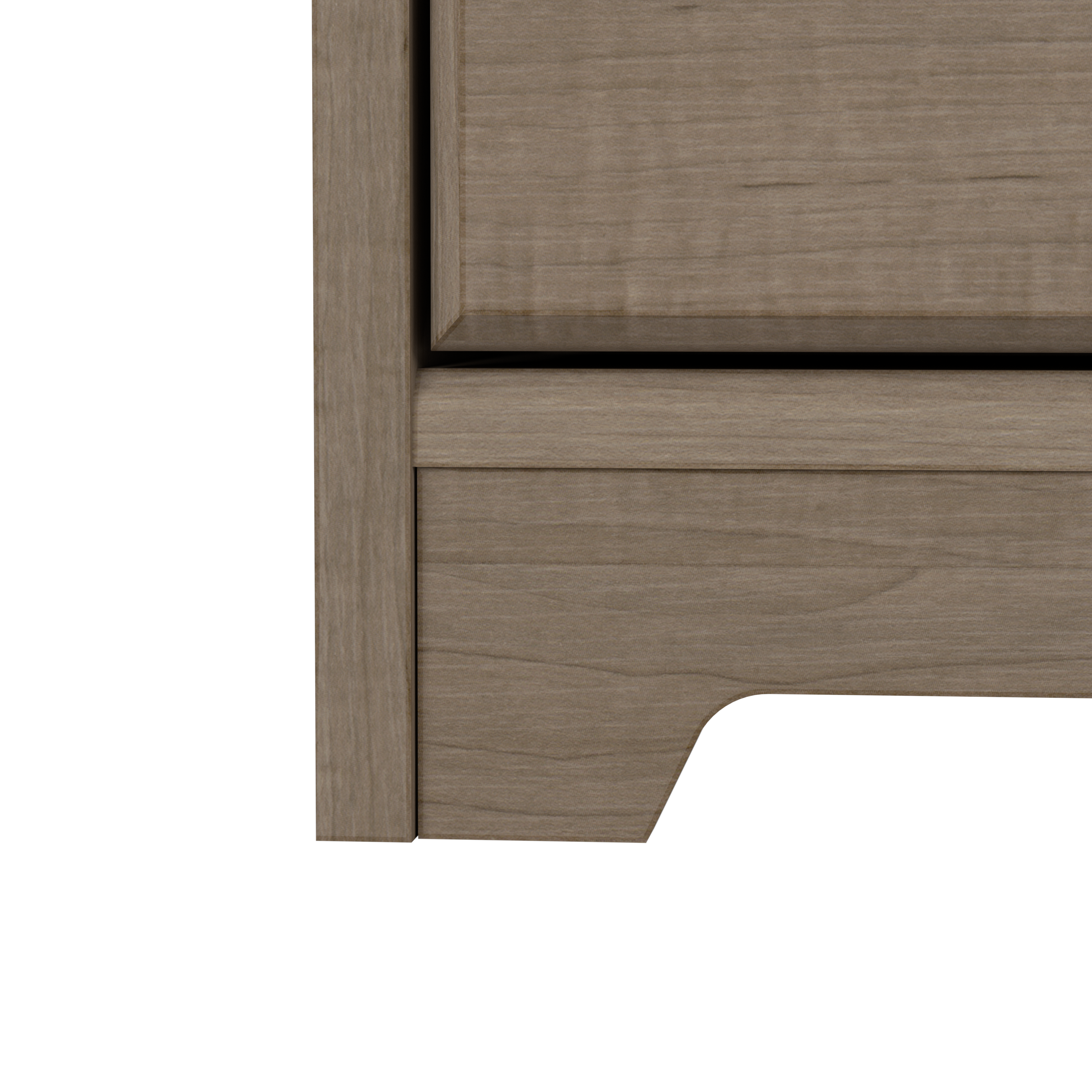 Shop Bush Furniture Cabot Tall Bathroom Storage Cabinet with Doors 08 WC31299-Z1 #color_ash gray