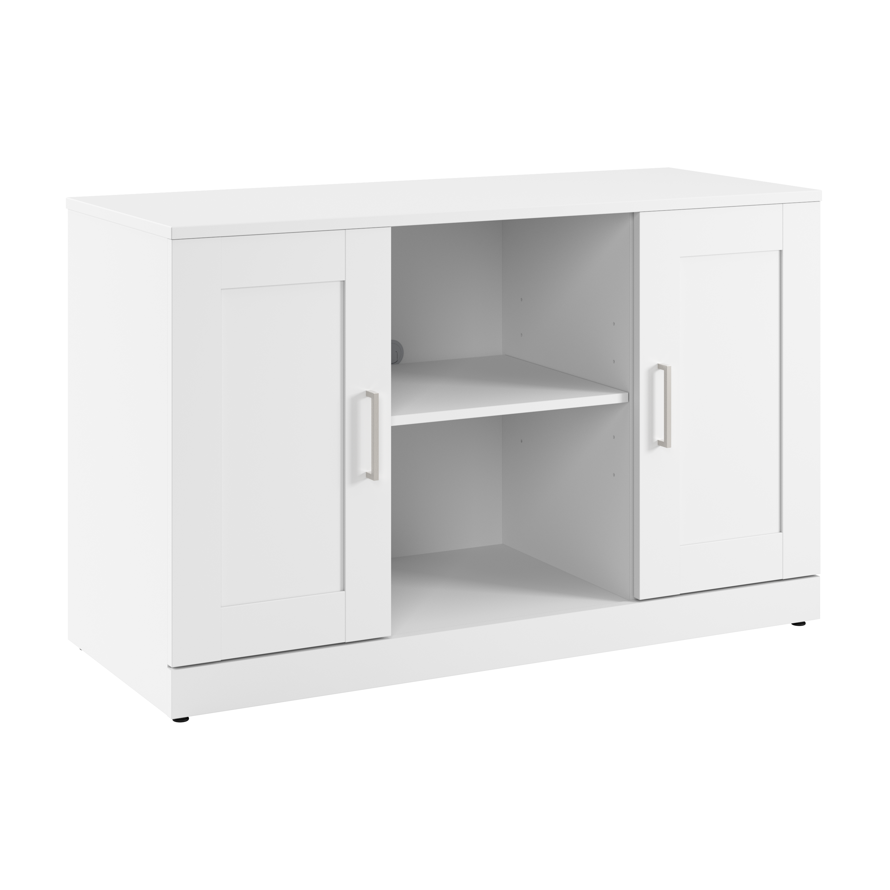 Shop Bush Furniture Hampton Heights 48W Buffet Cabinet 02 HHS248WH-Z #color_white