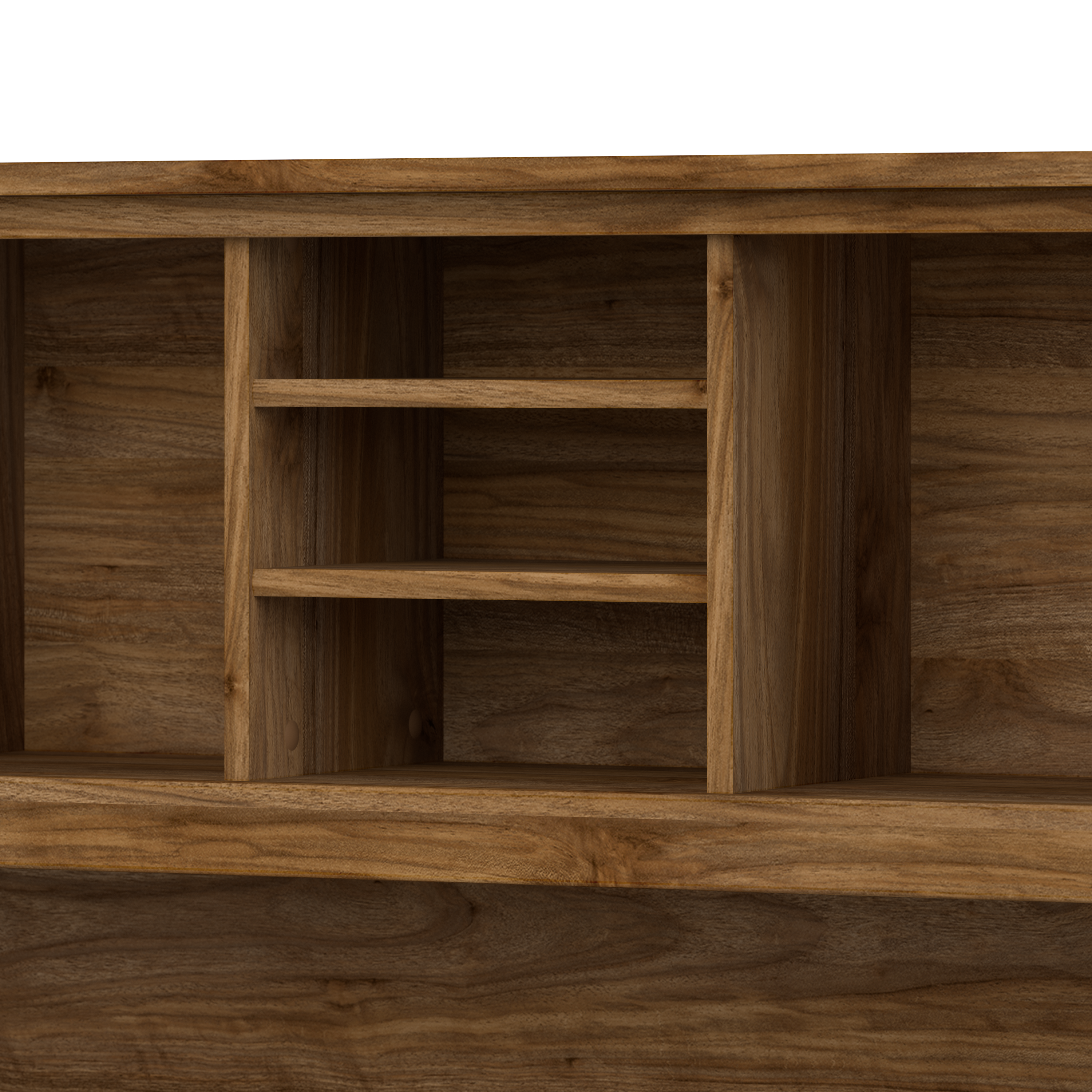 Shop Bush Furniture Somerset 72W Desk Hutch 08 WC81311 #color_fresh walnut