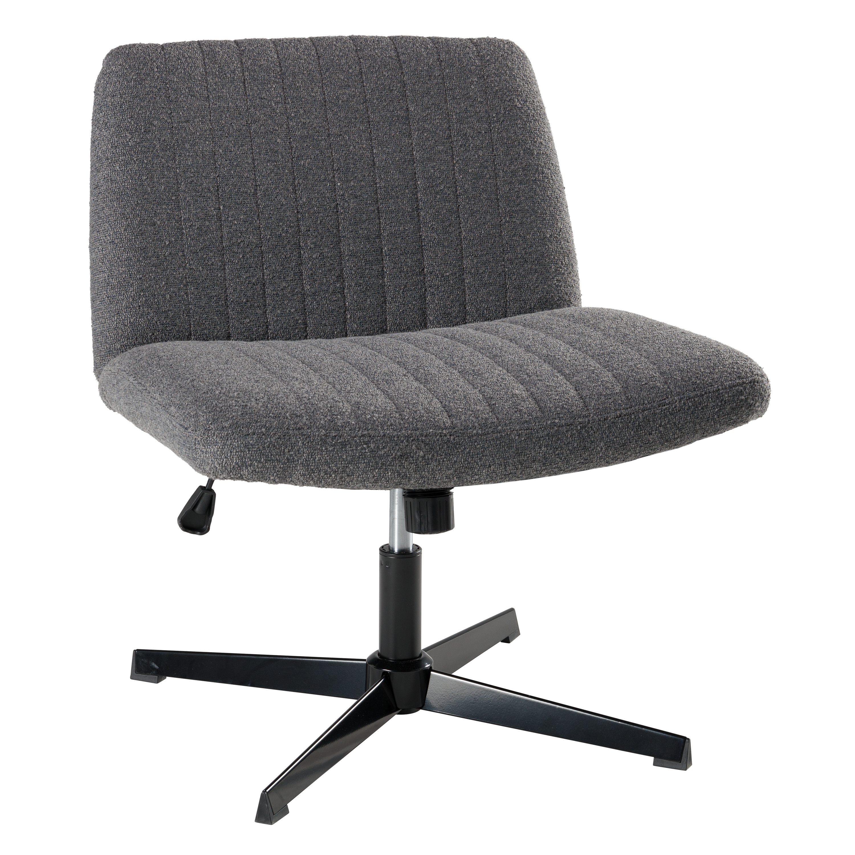 Shop Bush Furniture Sutton Armless Computer Chair Without Wheels 02 CH4201DCF-03 #color_dark charcoal fabric