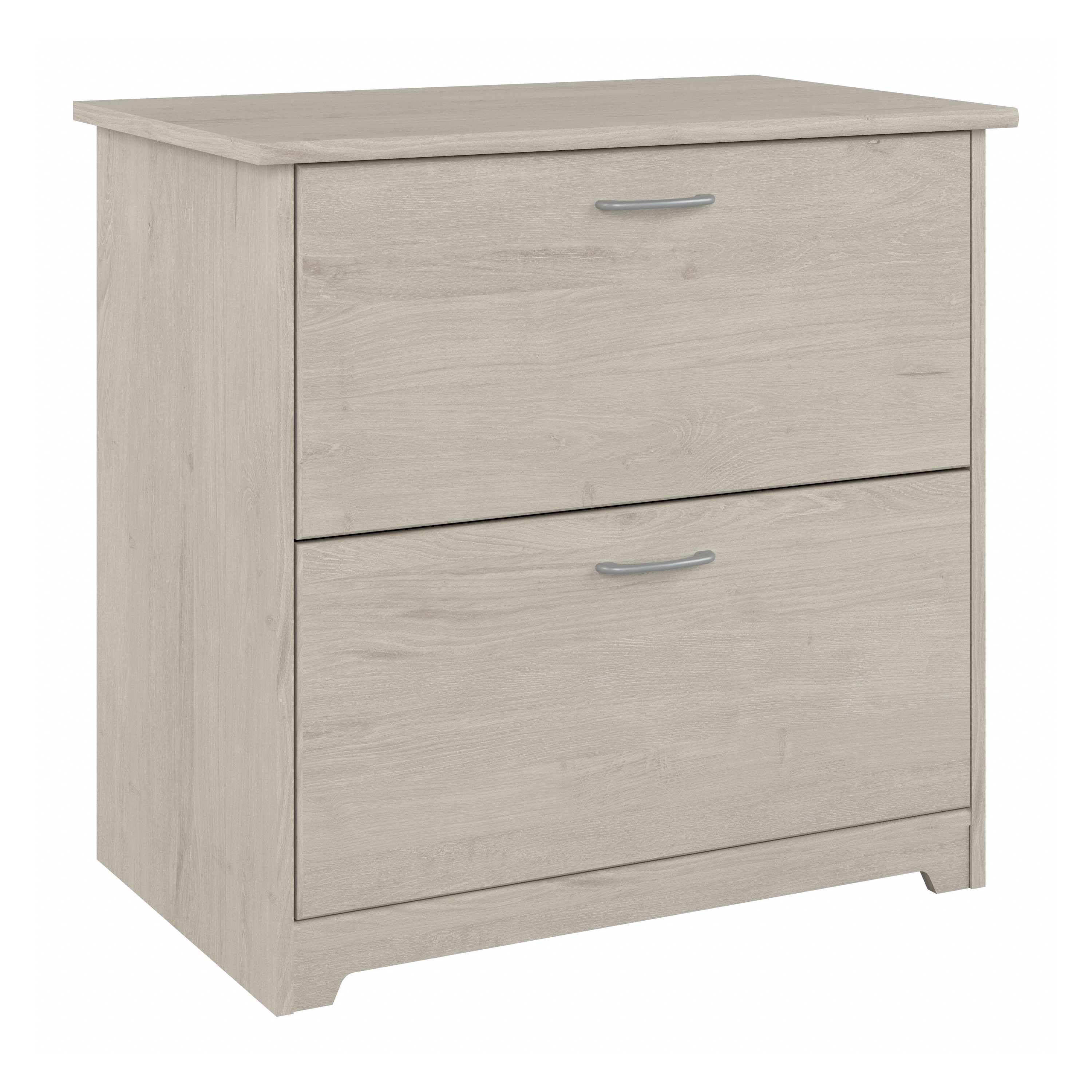 Shop Bush Furniture Cabot 2 Drawer Lateral File Cabinet 02 WC31180 #color_linen white oak