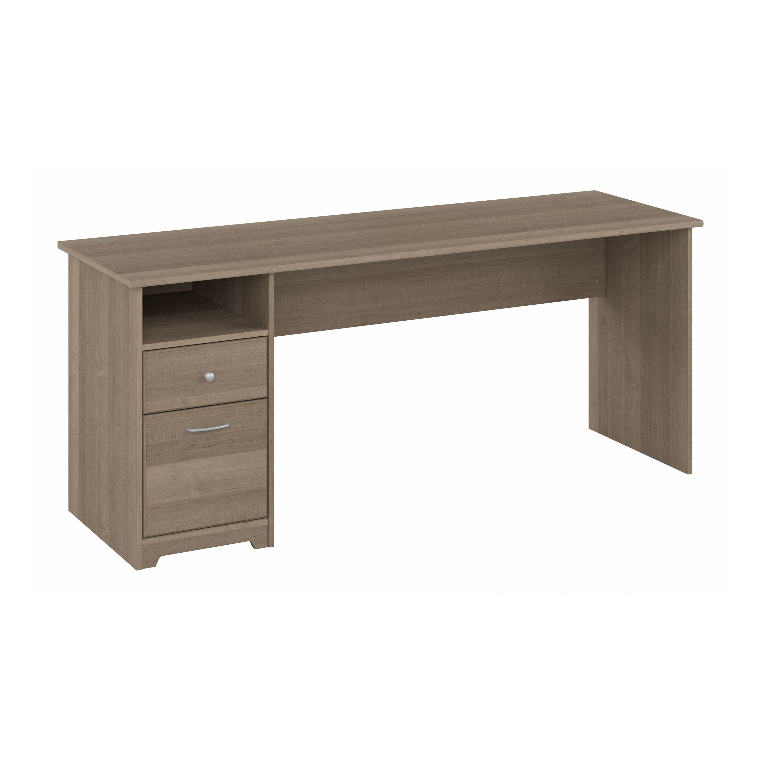 Shop Bush Furniture Cabot 72W Computer Desk with Drawers 02 WC31272 #color_ash gray