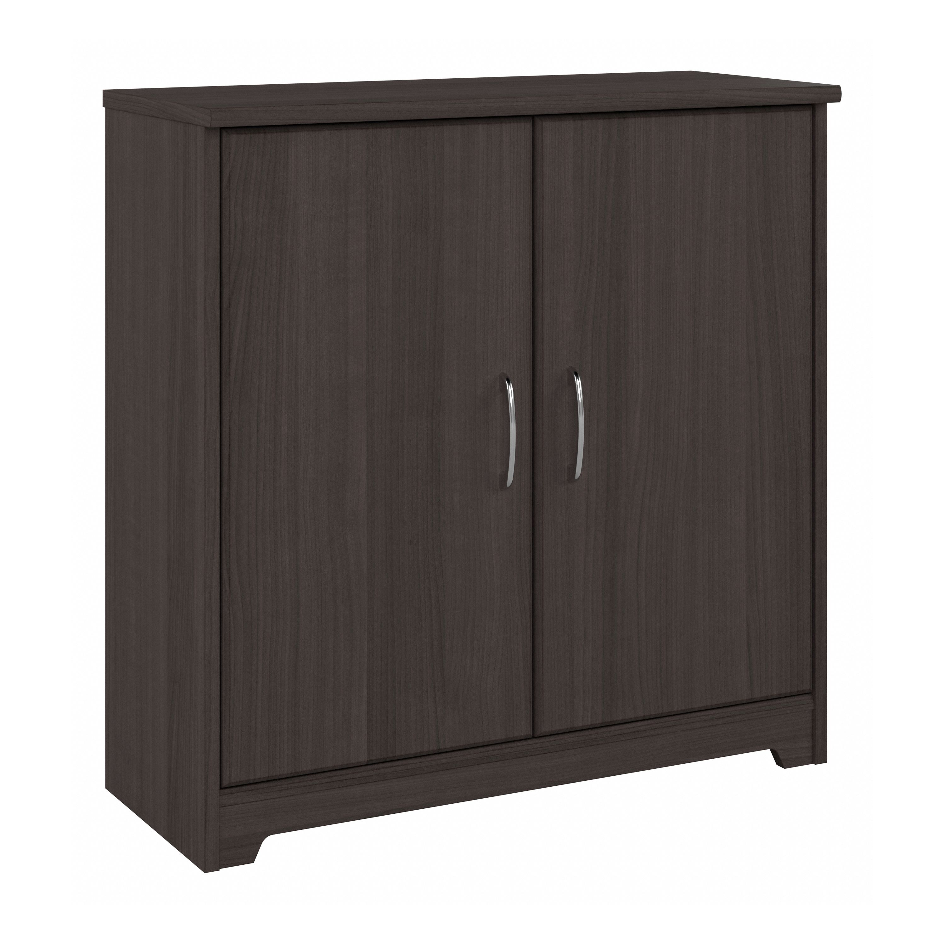 Shop Bush Furniture Cabot Small Bathroom Storage Cabinet with Doors 02 WC31798-Z1 #color_heather gray