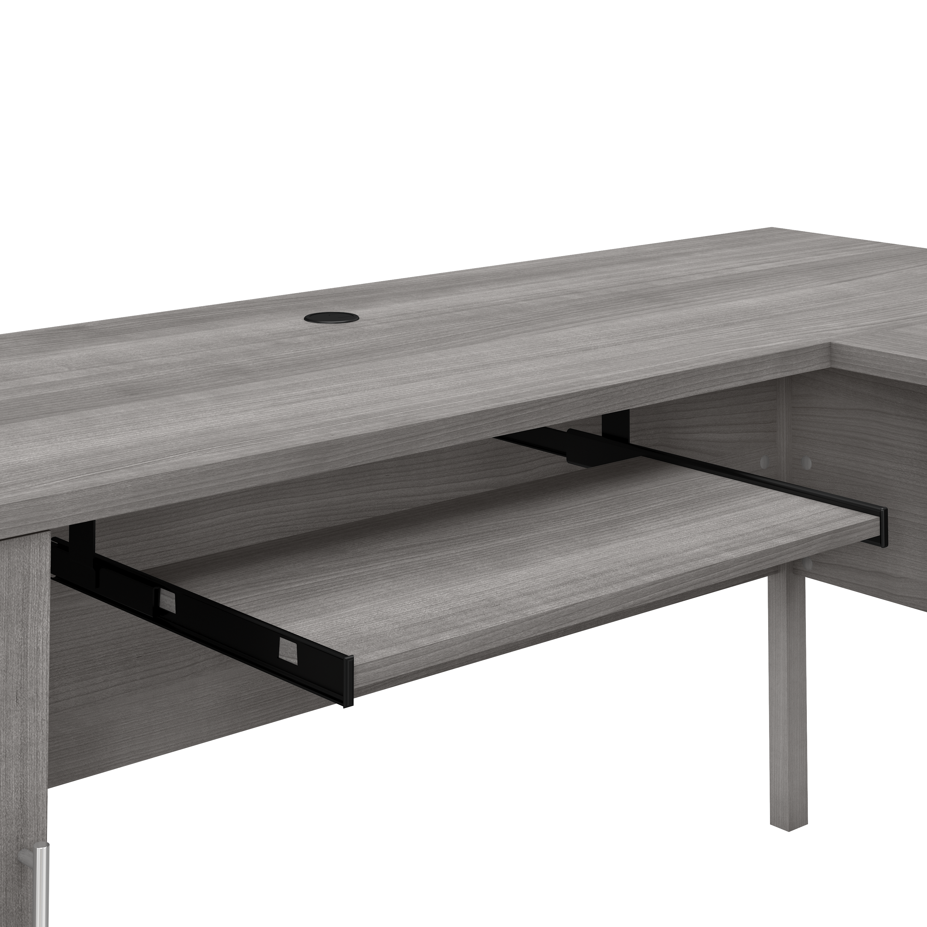 Shop Bush Furniture Somerset 60W L Shaped Desk with Storage 07 WC81230K #color_platinum gray