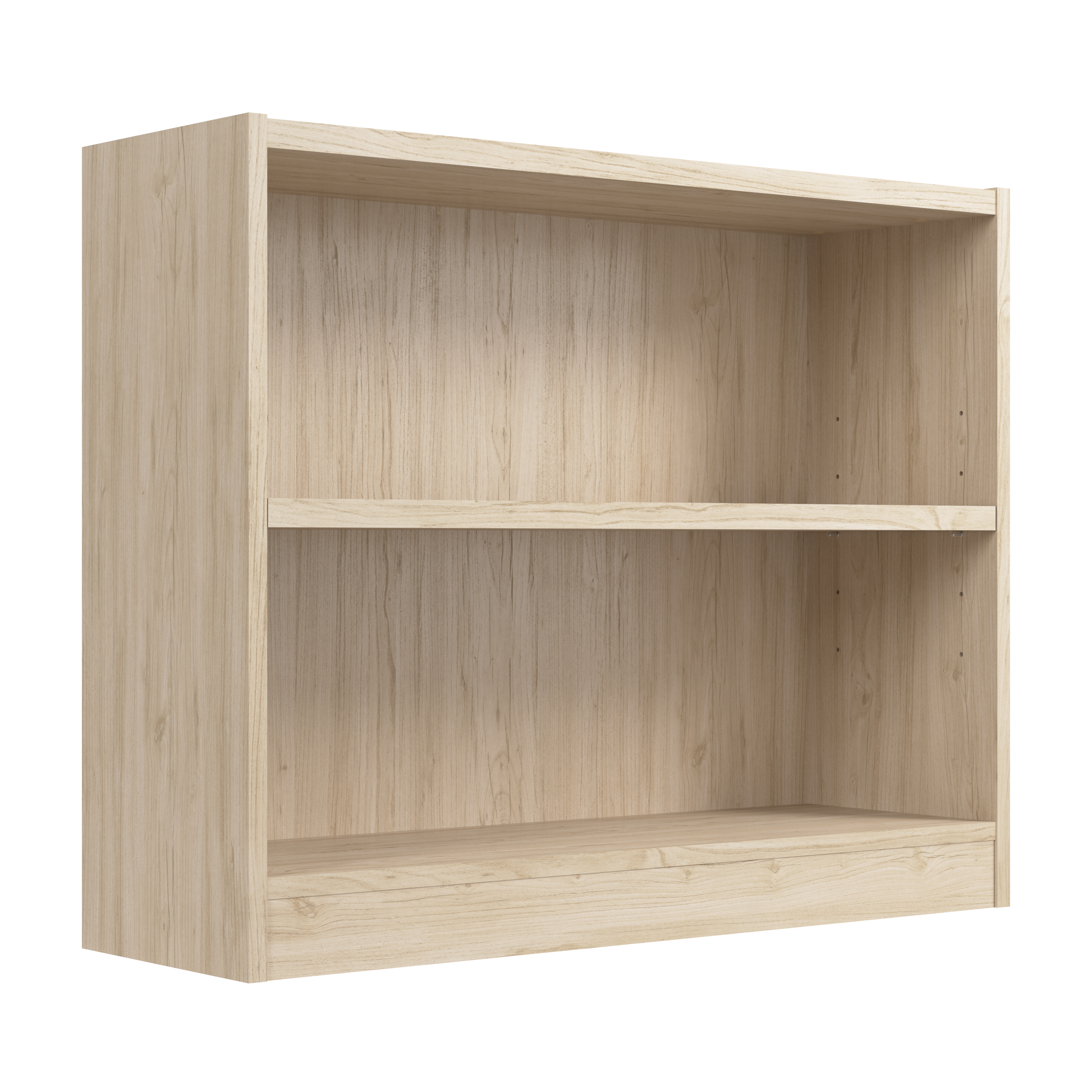 Shop Bush Furniture Universal Small 2 Shelf Bookcase 02 WL12478 #color_natural elm
