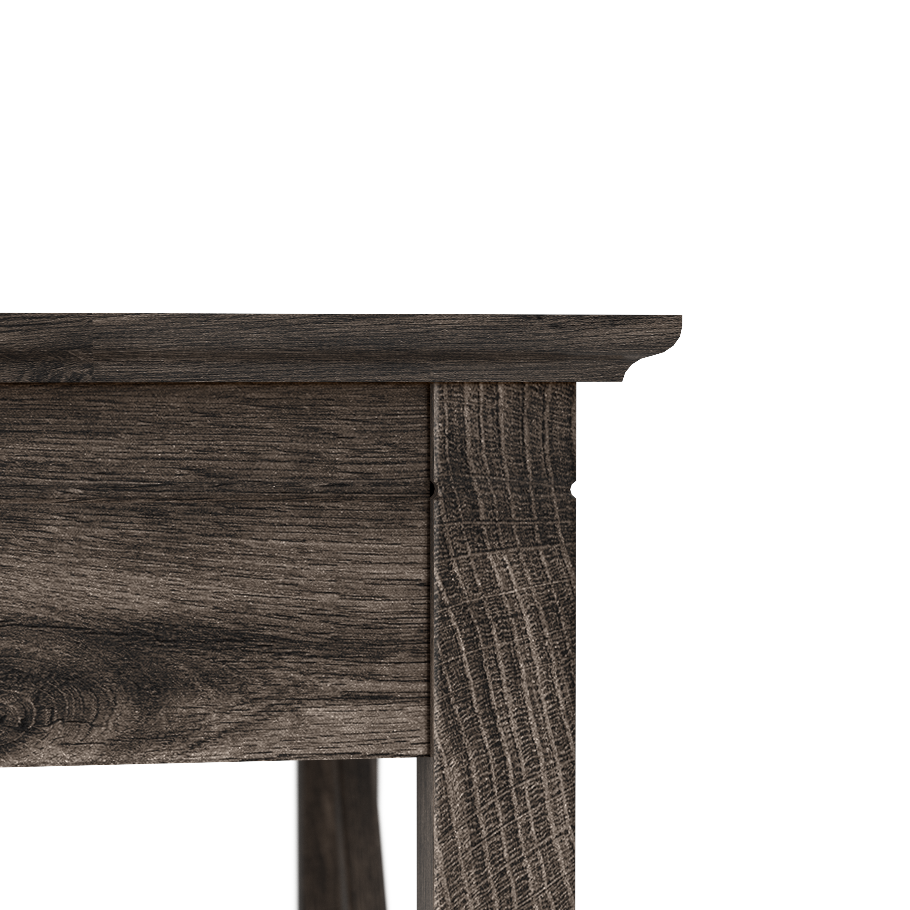 Shop Bush Furniture Key West Console Table with Drawers and Shelves 09 KWT248GH-03 #color_dark gray hickory