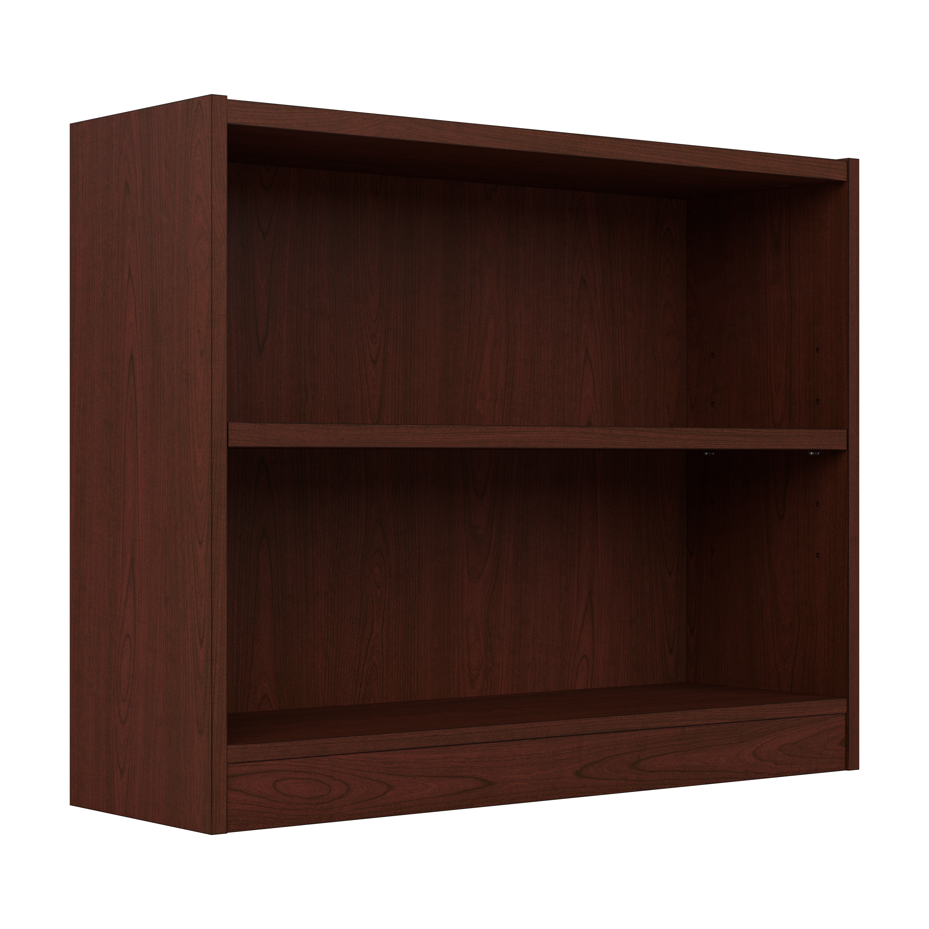 Shop Bush Furniture Universal Small 2 Shelf Bookcase 02 WL12447 #color_vogue cherry