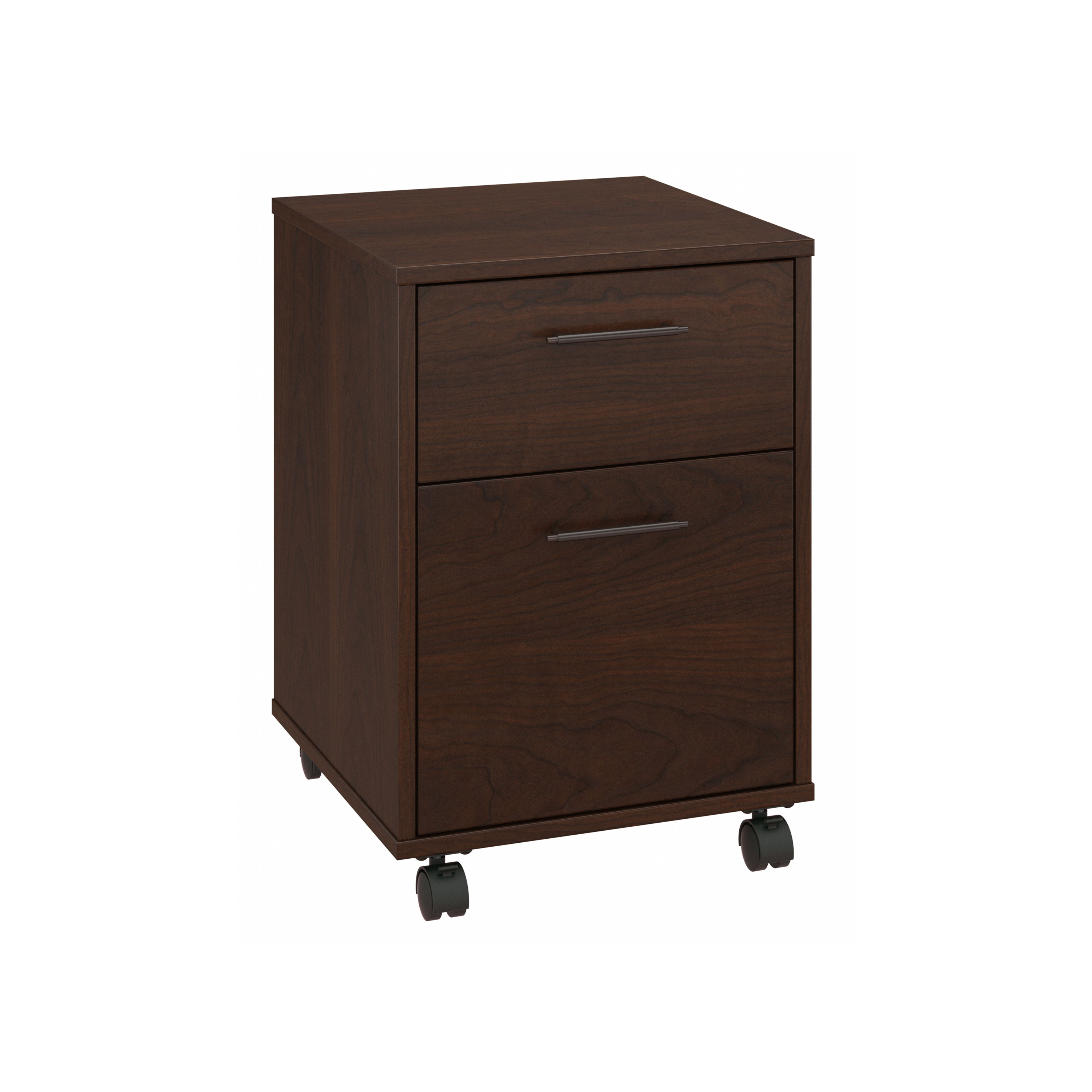 Shop Bush Furniture Key West 2 Drawer Mobile File Cabinet 02 KWF116BC-03 #color_bing cherry