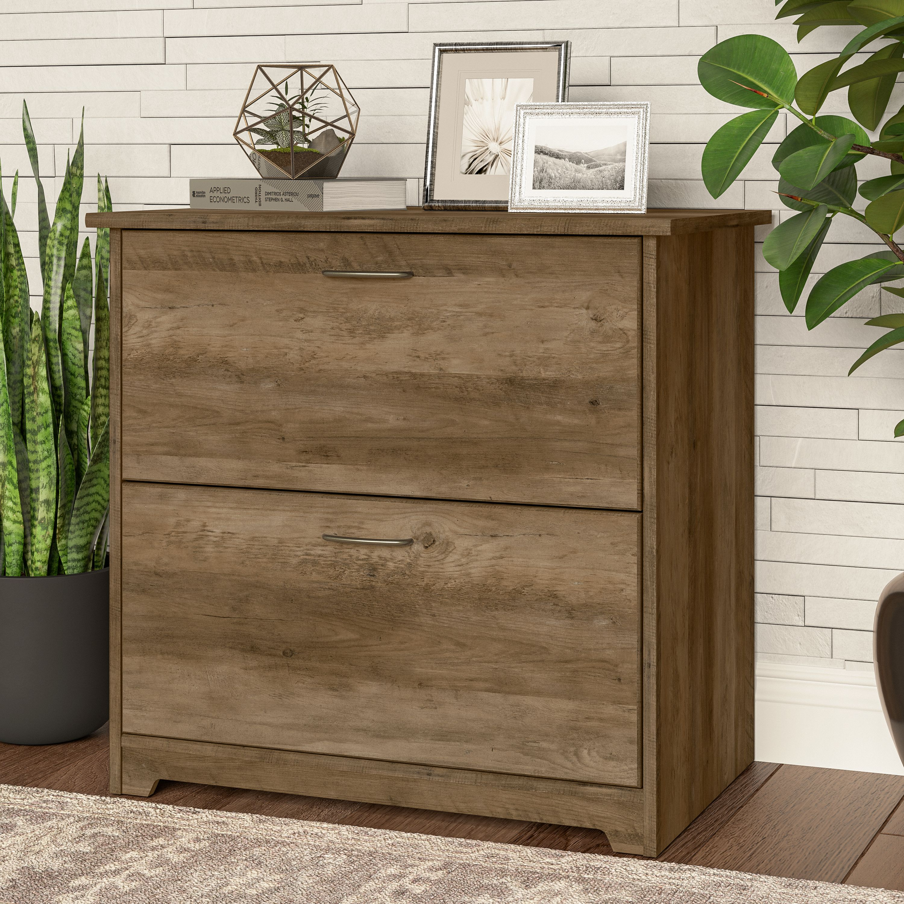 Shop Bush Furniture Cabot 2 Drawer Lateral File Cabinet 01 WC31580 #color_reclaimed pine