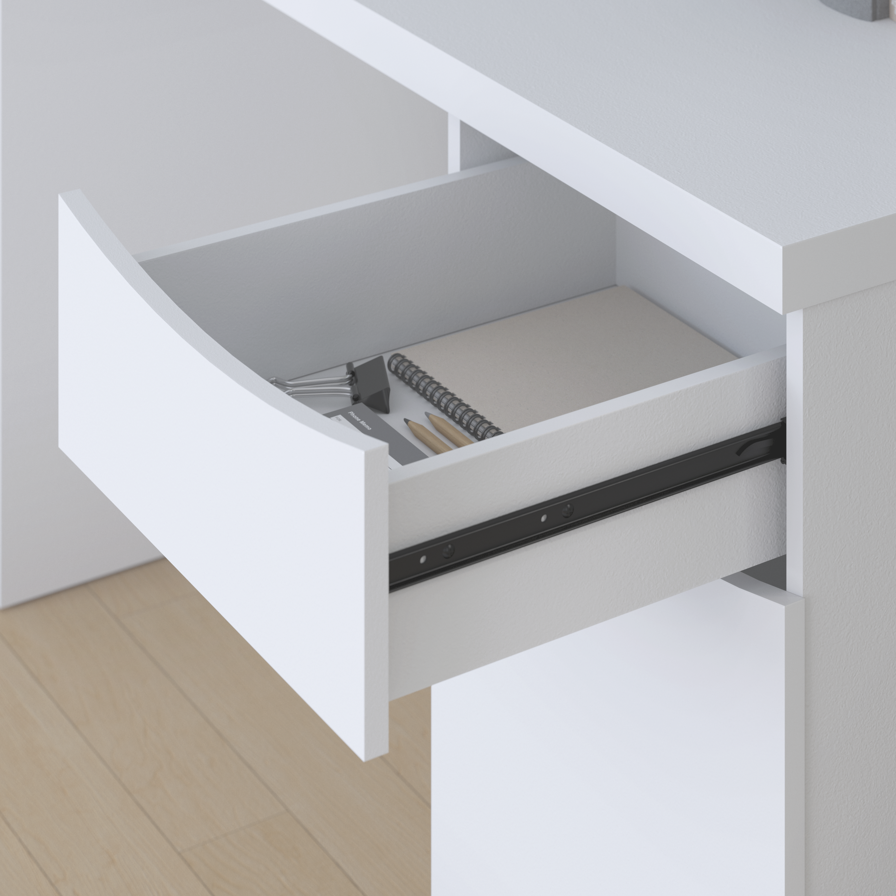 Shop Bush Furniture Montrese Computer Desk 04 MY72117-03 #color_pure white