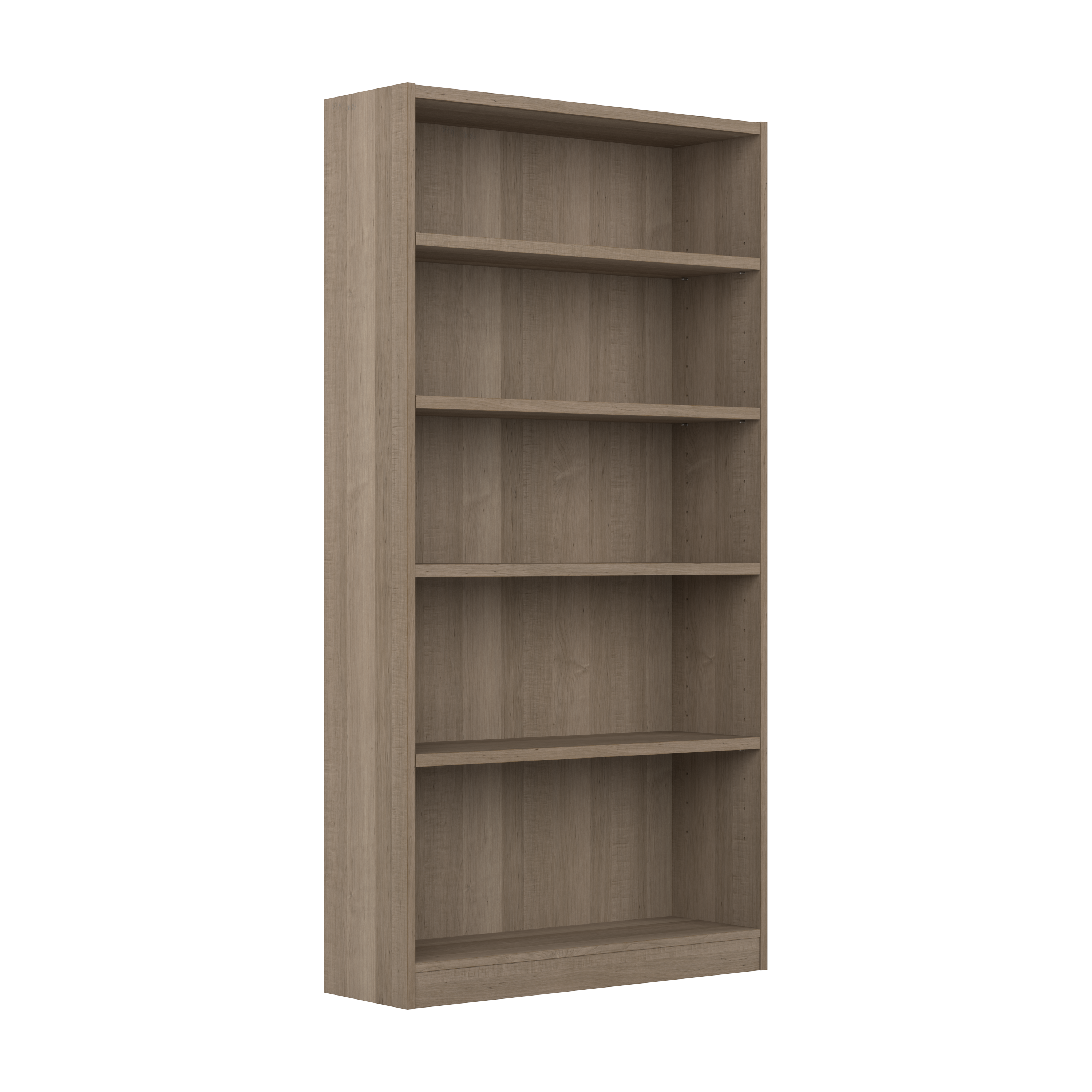 Shop Bush Furniture Universal Tall 5 Shelf Bookcase 02 WL12427 #color_ash gray
