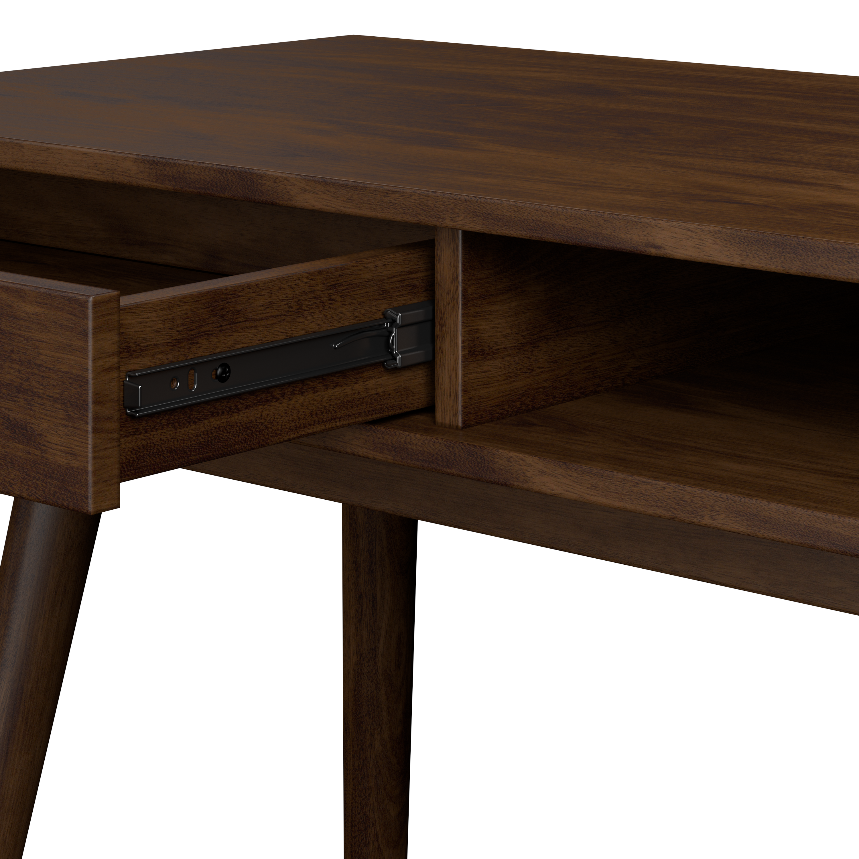 Shop Bush Furniture Nora 54W Writing Desk 08 NRD154DW-03 #color_dark walnut