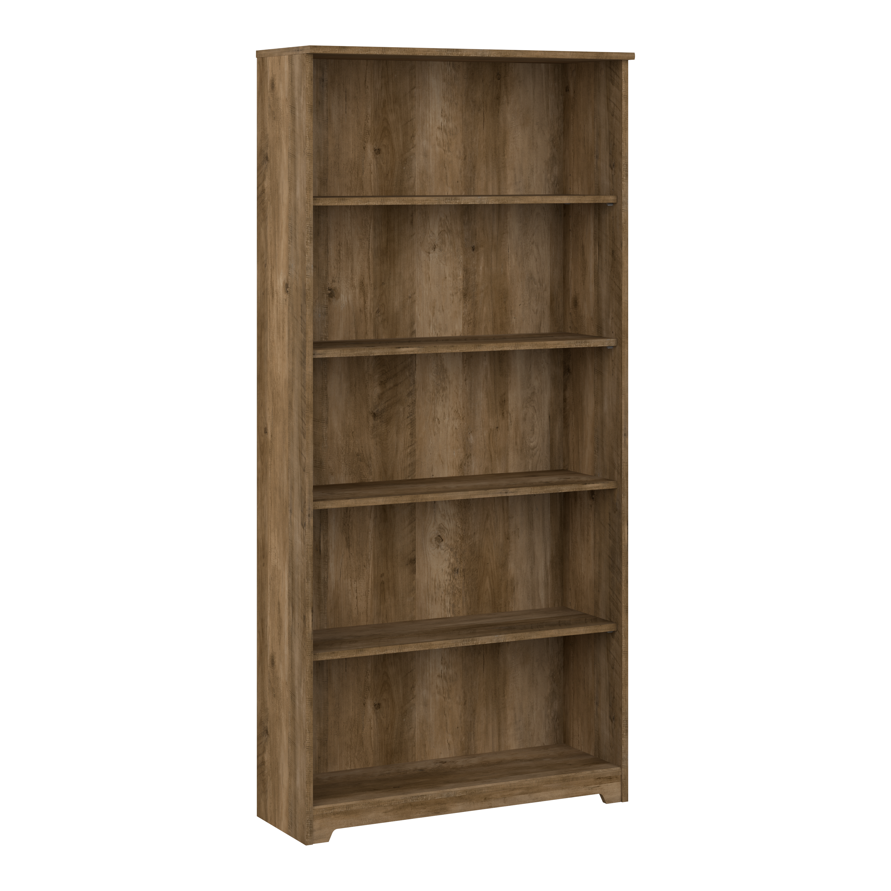 Shop Bush Furniture Cabot Tall 5 Shelf Bookcase 02 WC31566 #color_reclaimed pine