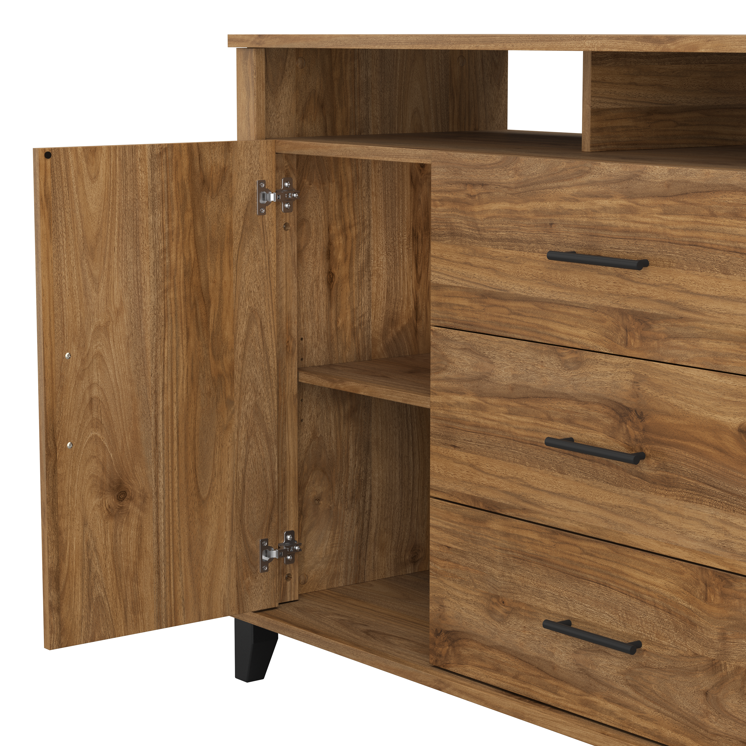 Shop Bush Furniture Somerset Office Storage Credenza 08 STV148FWK-Z2 #color_fresh walnut