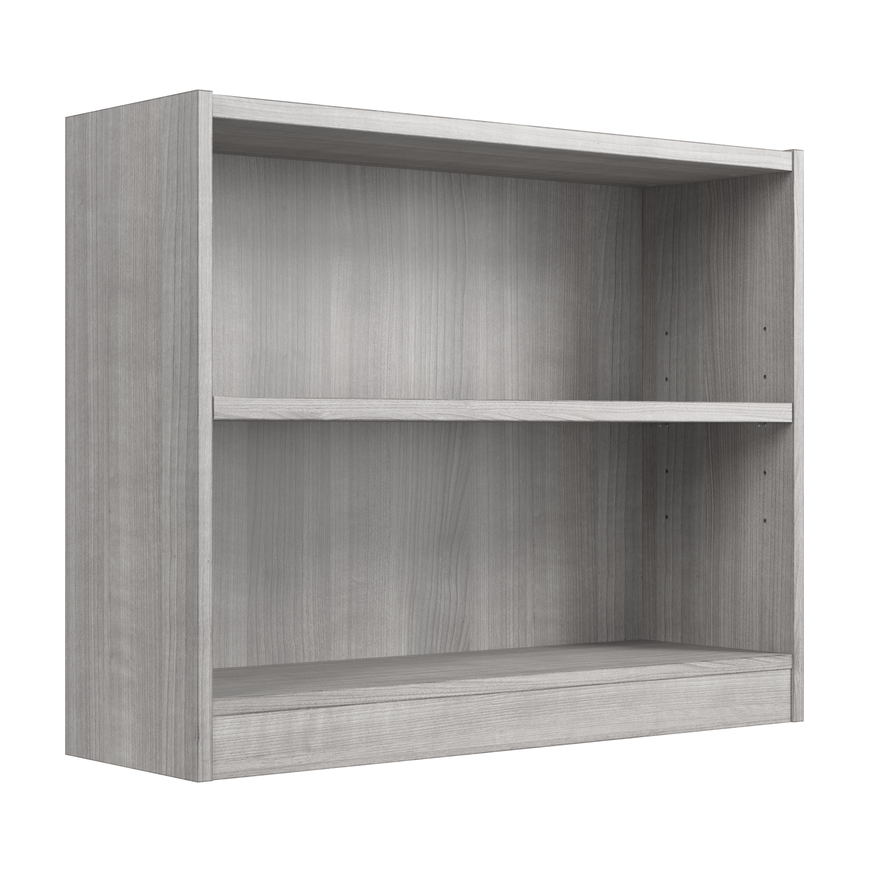 Shop Bush Furniture Universal Small 2 Shelf Bookcase 02 WL12456 #color_platinum gray
