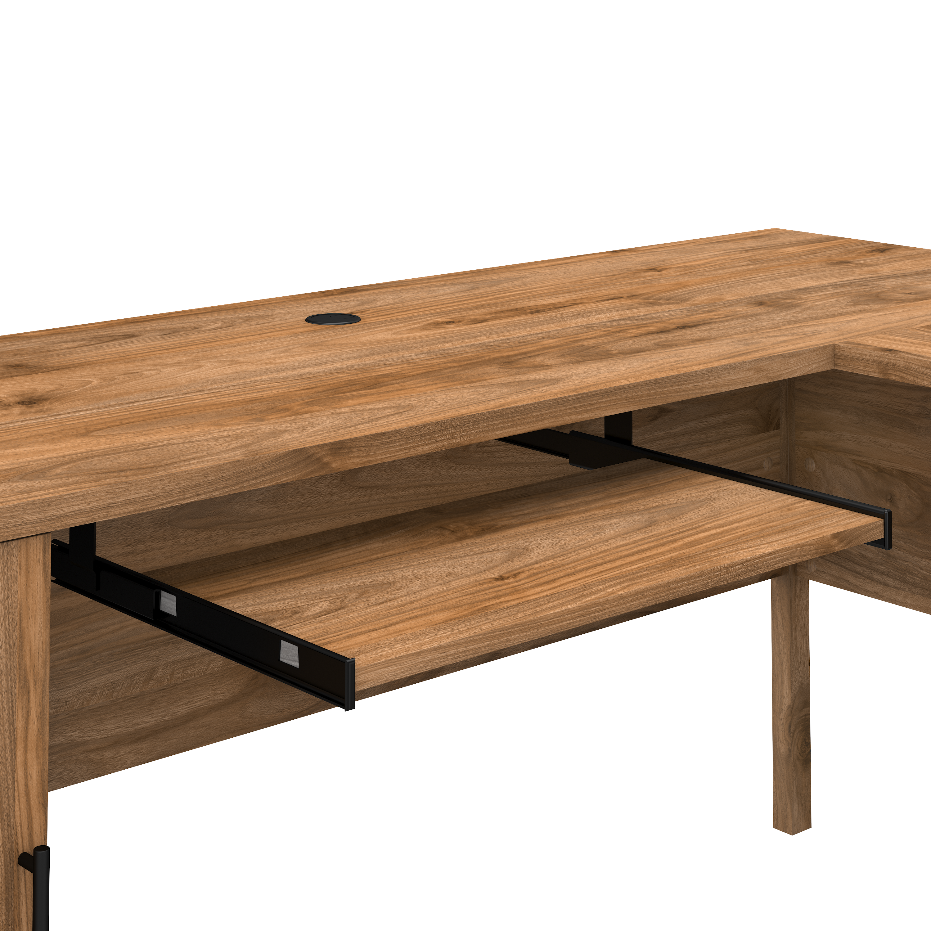 Shop Bush Furniture Somerset 60W L Shaped Desk with Hutch 07 SET002FW #color_fresh walnut