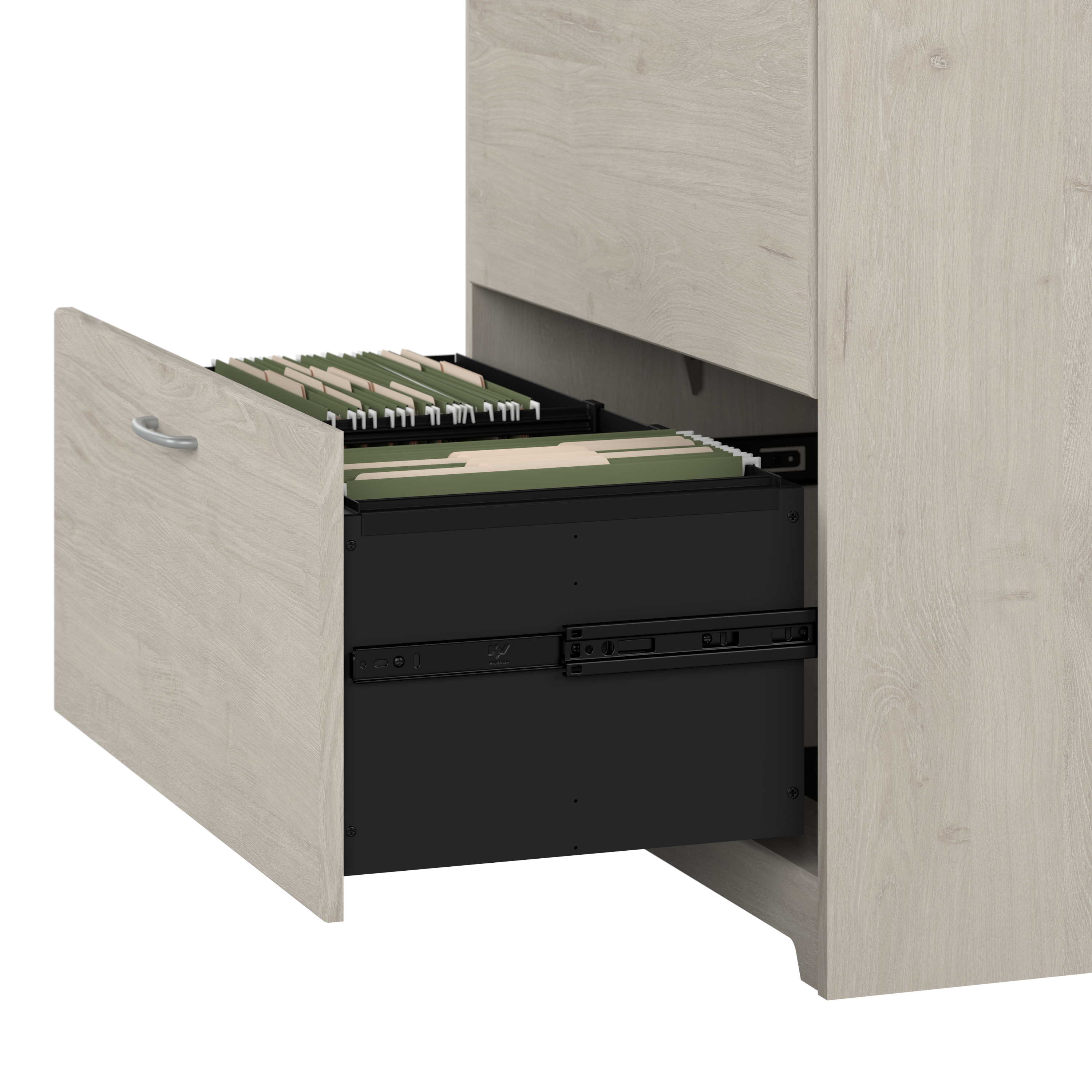 Shop Bush Furniture Cabot 2 Drawer Lateral File Cabinet 07 WC31180 #color_linen white oak