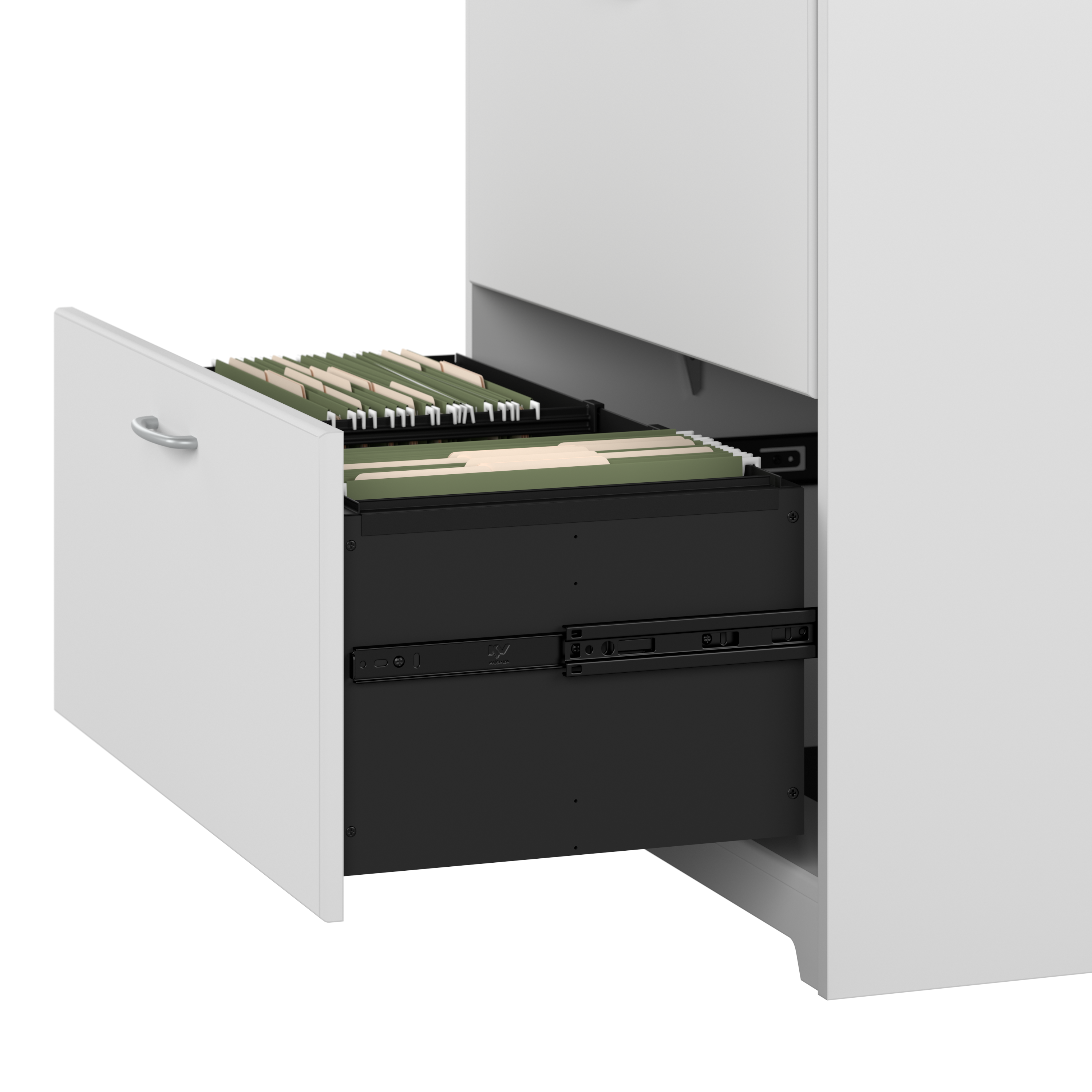 Shop Bush Furniture Cabot 2 Drawer Lateral File Cabinet 07 WC31980 #color_white