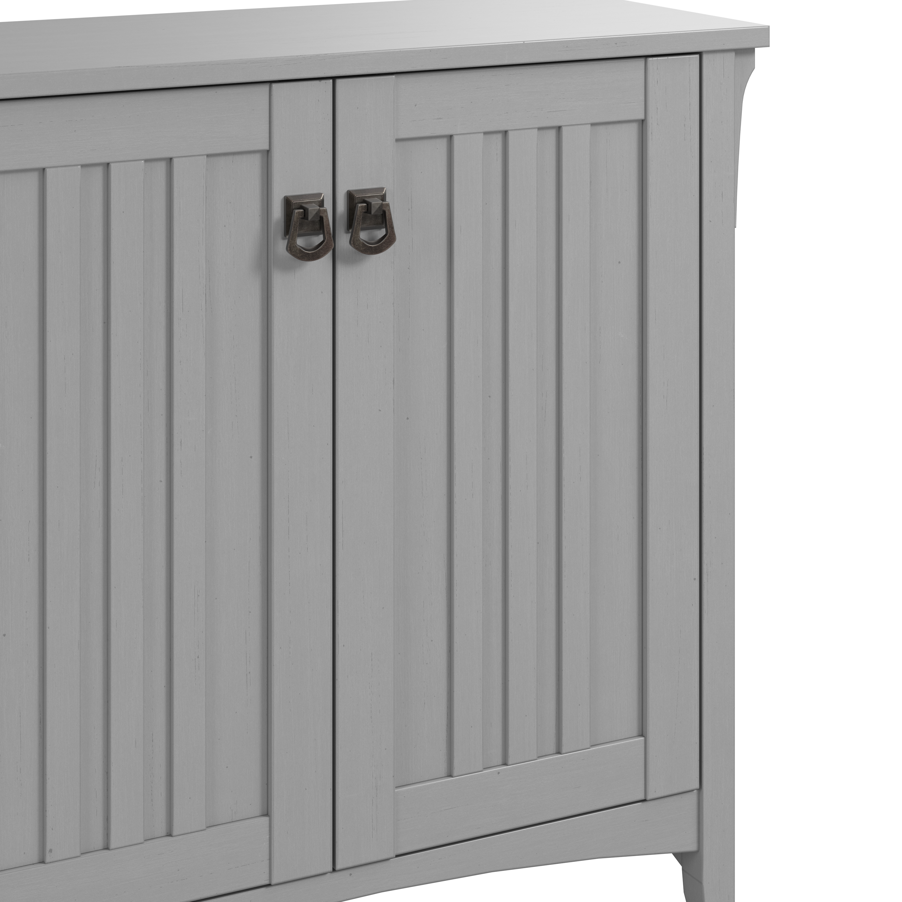 Shop Bush Furniture Salinas Small Storage Cabinet with Doors and Shelves 07 SAS632CG-03 #color_cape cod gray