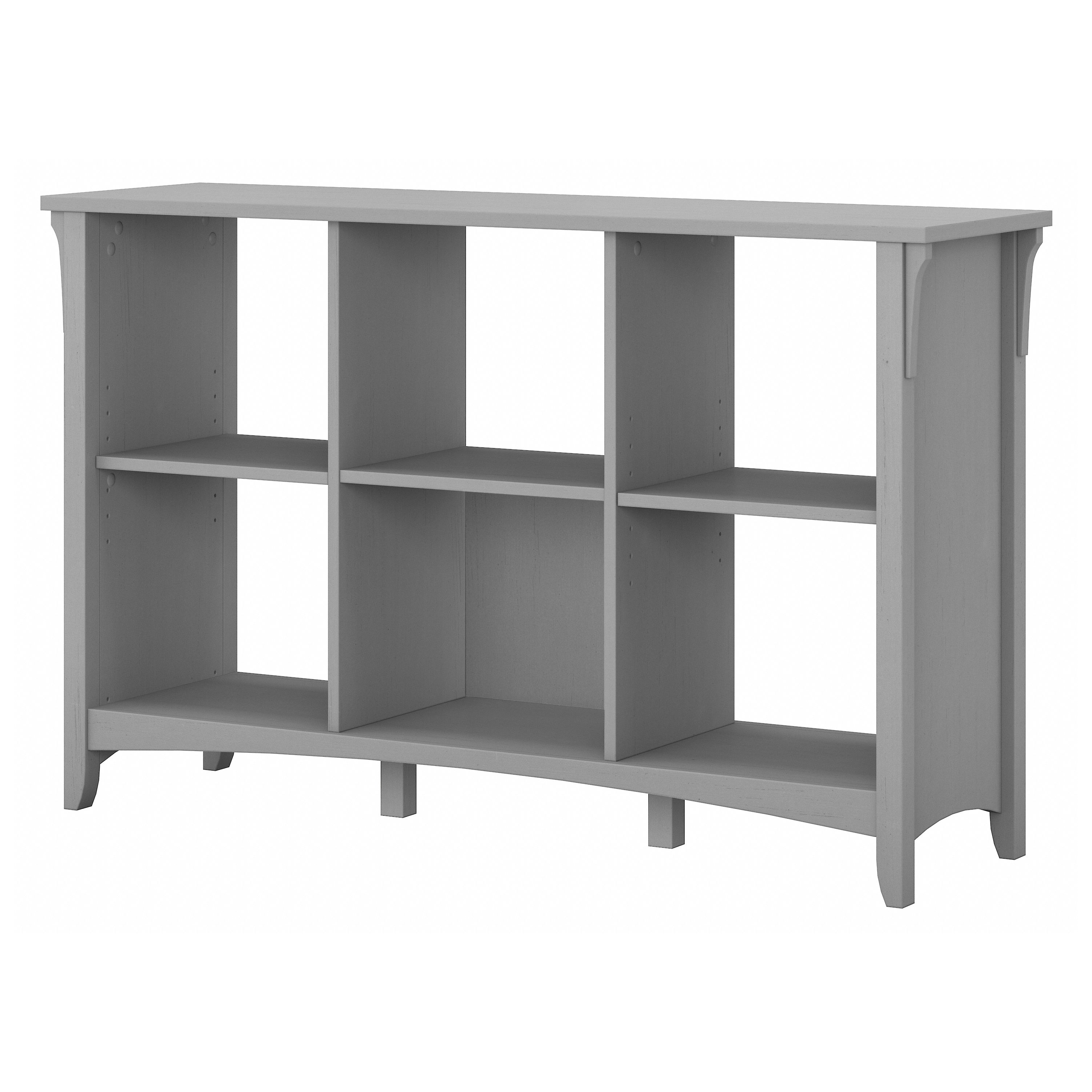 Shop Bush Furniture Salinas 6 Cube Organizer 02 SAB148CG-03 #color_cape cod gray