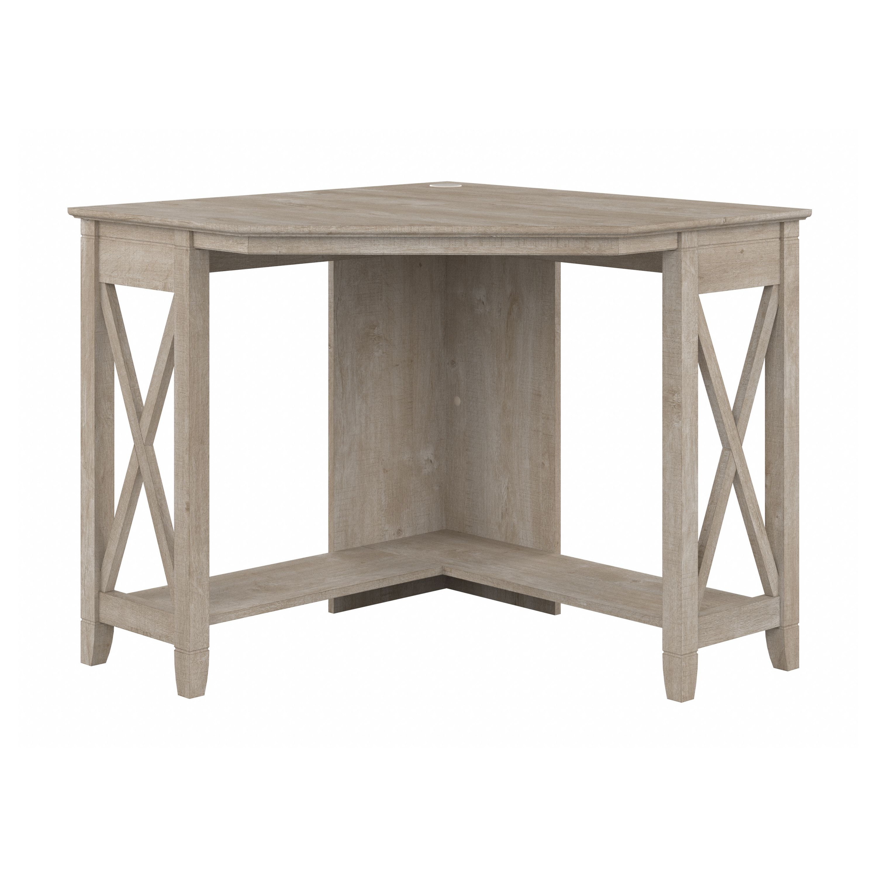 Shop Bush Furniture Key West Small Corner Desk 02 KWD134WG-03 #color_washed gray