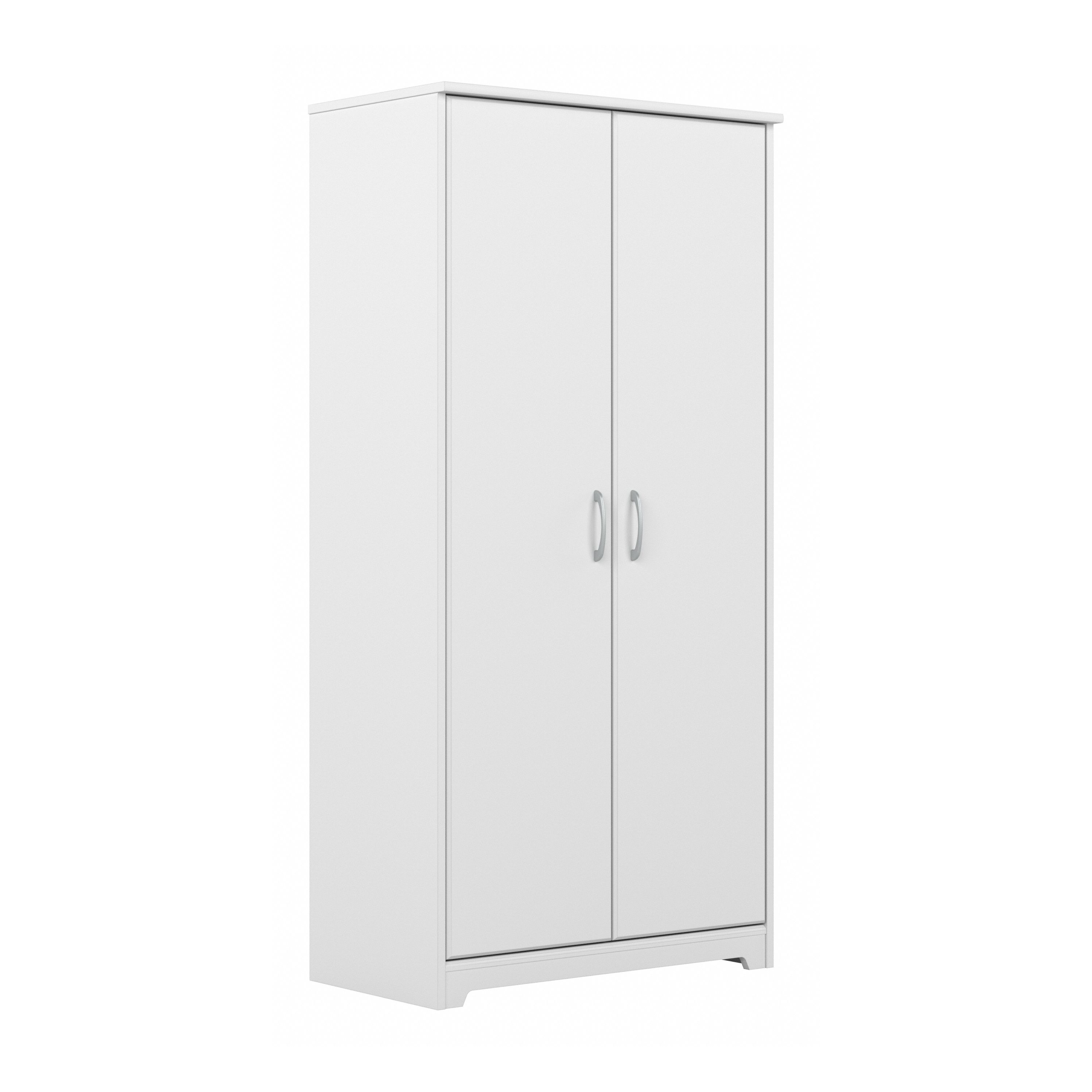 Shop Bush Furniture Cabot Tall Bathroom Storage Cabinet with Doors 02 WC31999-Z1 #color_white