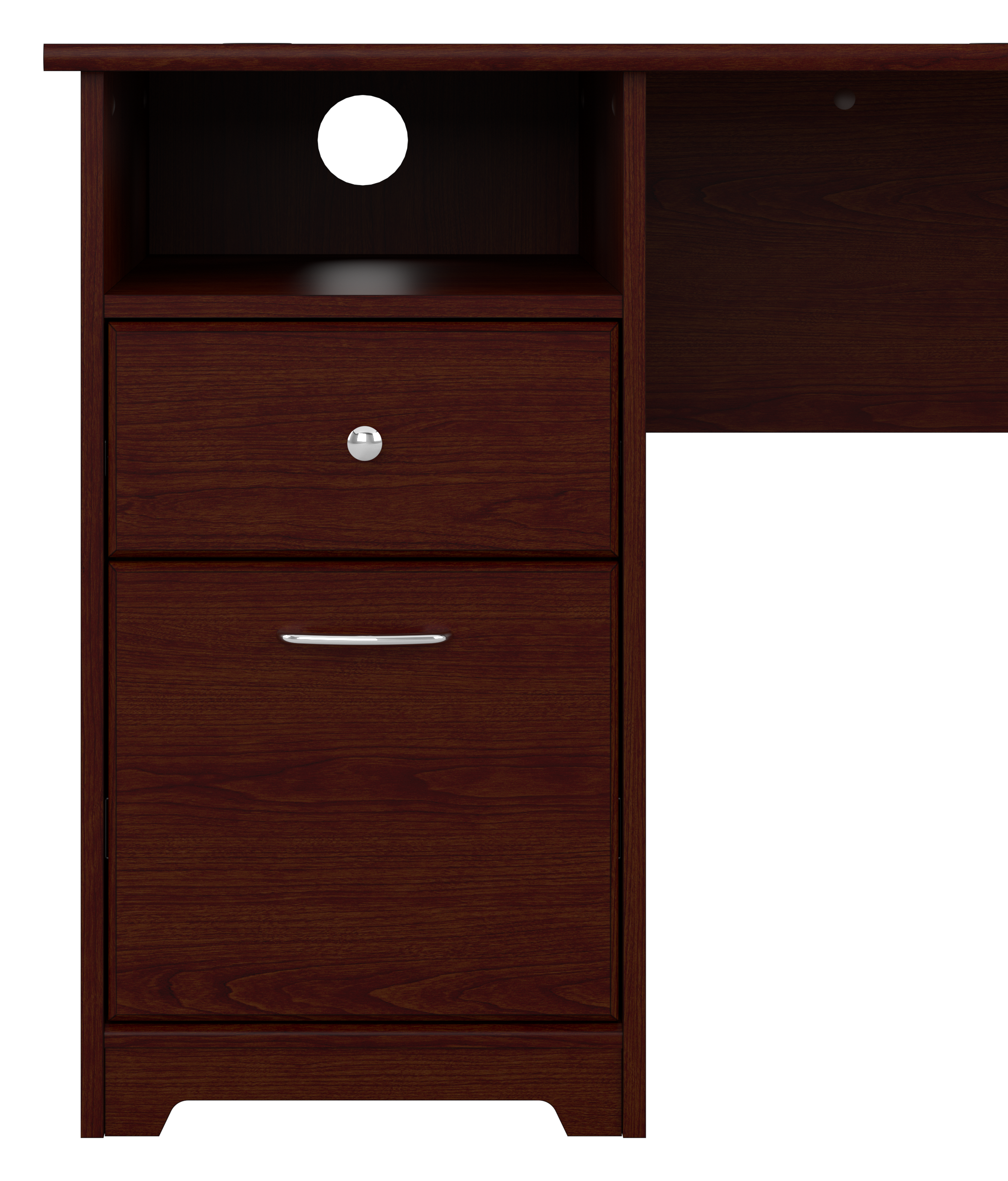 Shop Bush Furniture Cabot 72W Computer Desk with Drawers 04 WC31472 #color_harvest cherry