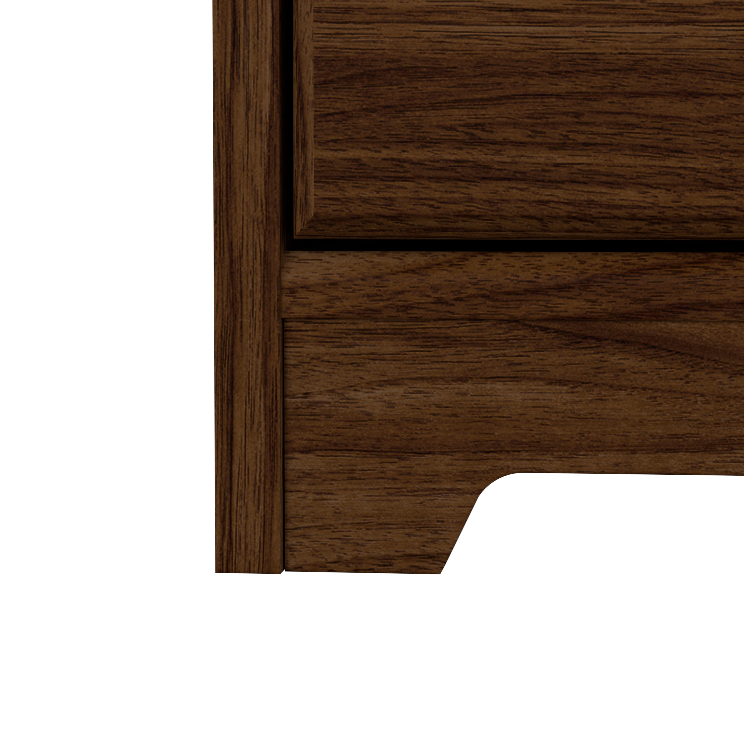 Shop Bush Furniture Cabot Tall Kitchen Pantry Cabinet with Doors 08 WC31099-Z #color_modern walnut