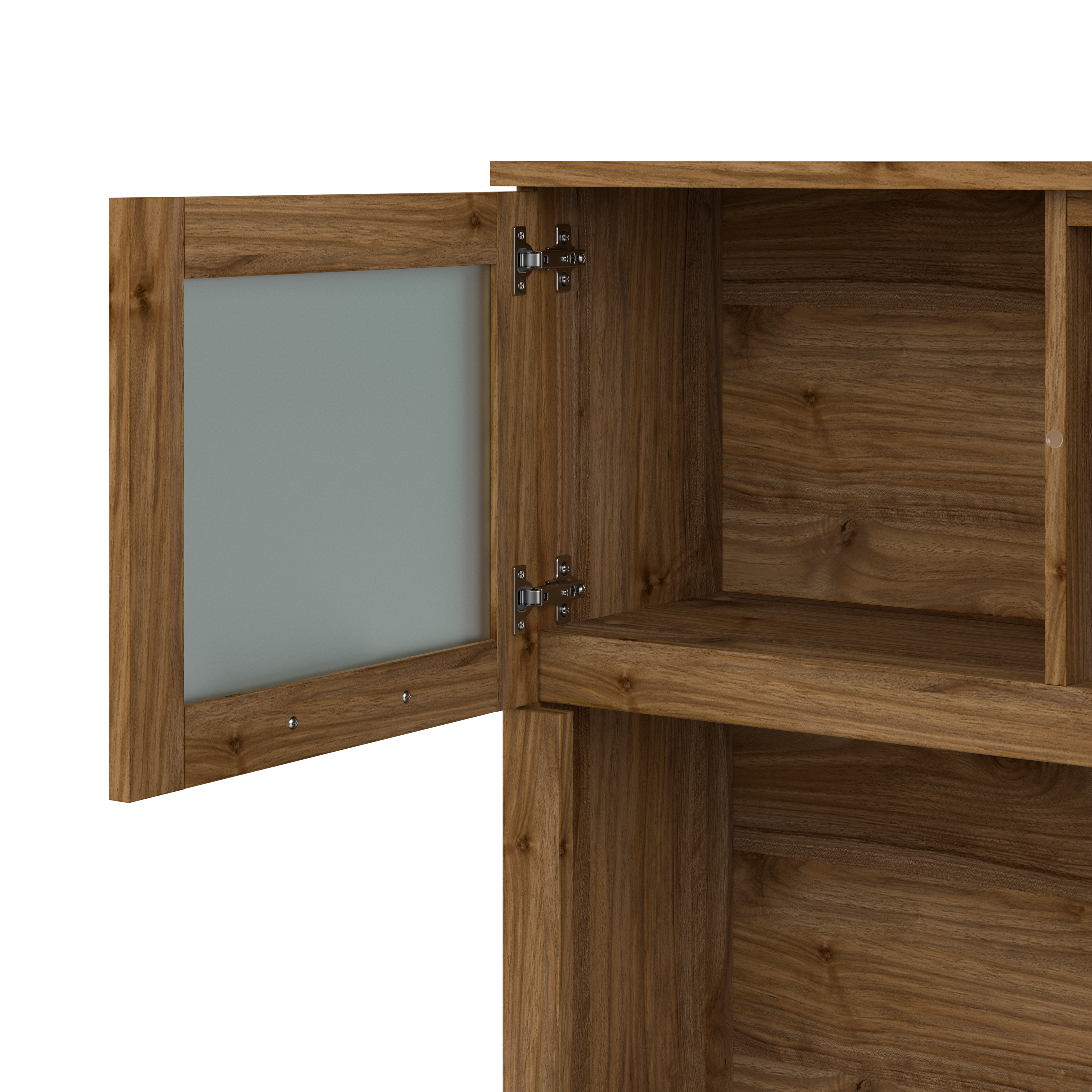 Shop Bush Furniture Somerset 60W Desk Hutch 07 WC81331 #color_fresh walnut