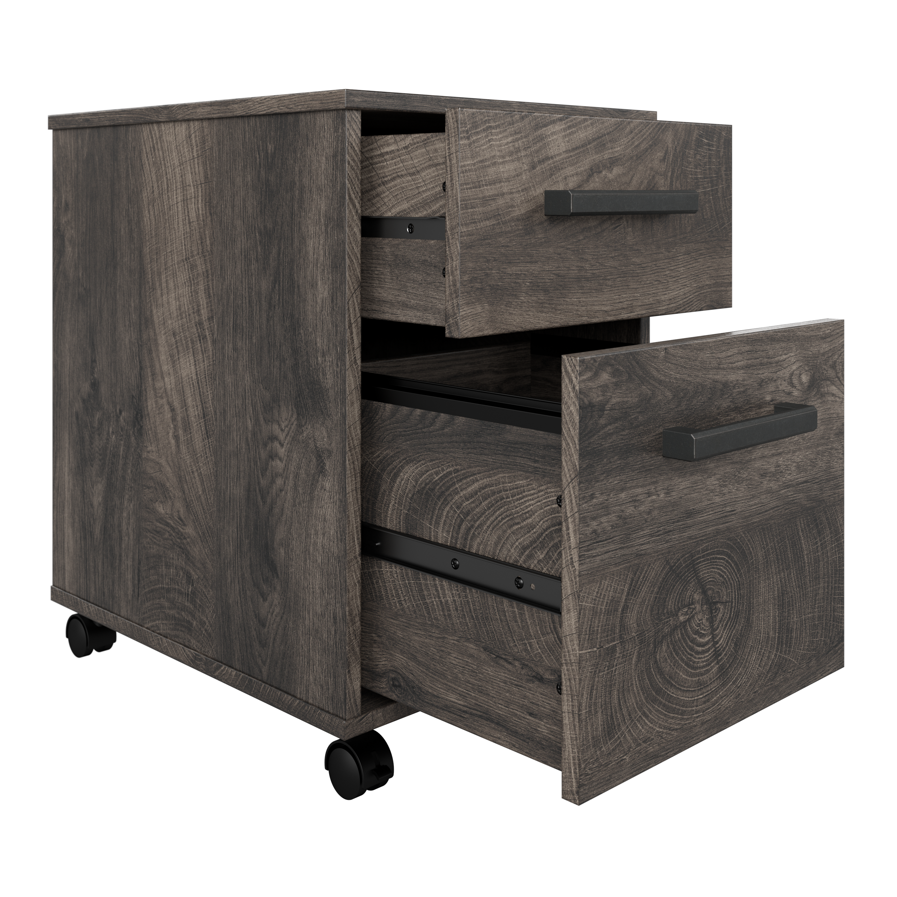 Shop Bush Furniture City Park 2 Drawer Mobile File Cabinet 07 CPF116GH-03 #color_dark gray hickory