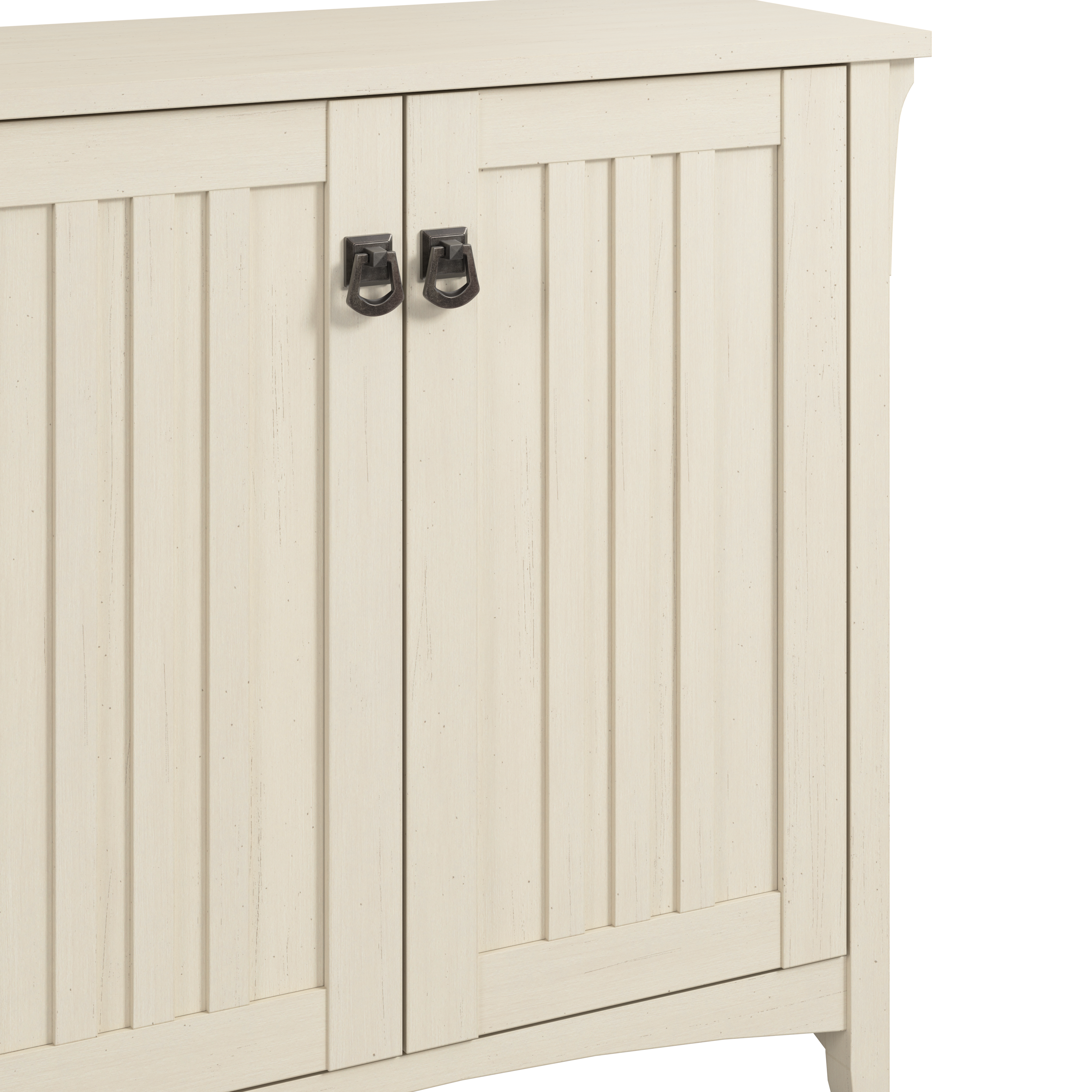 Shop Bush Furniture Salinas Small Storage Cabinet with Doors and Shelves 03 SAS632AW-03 #color_antique white