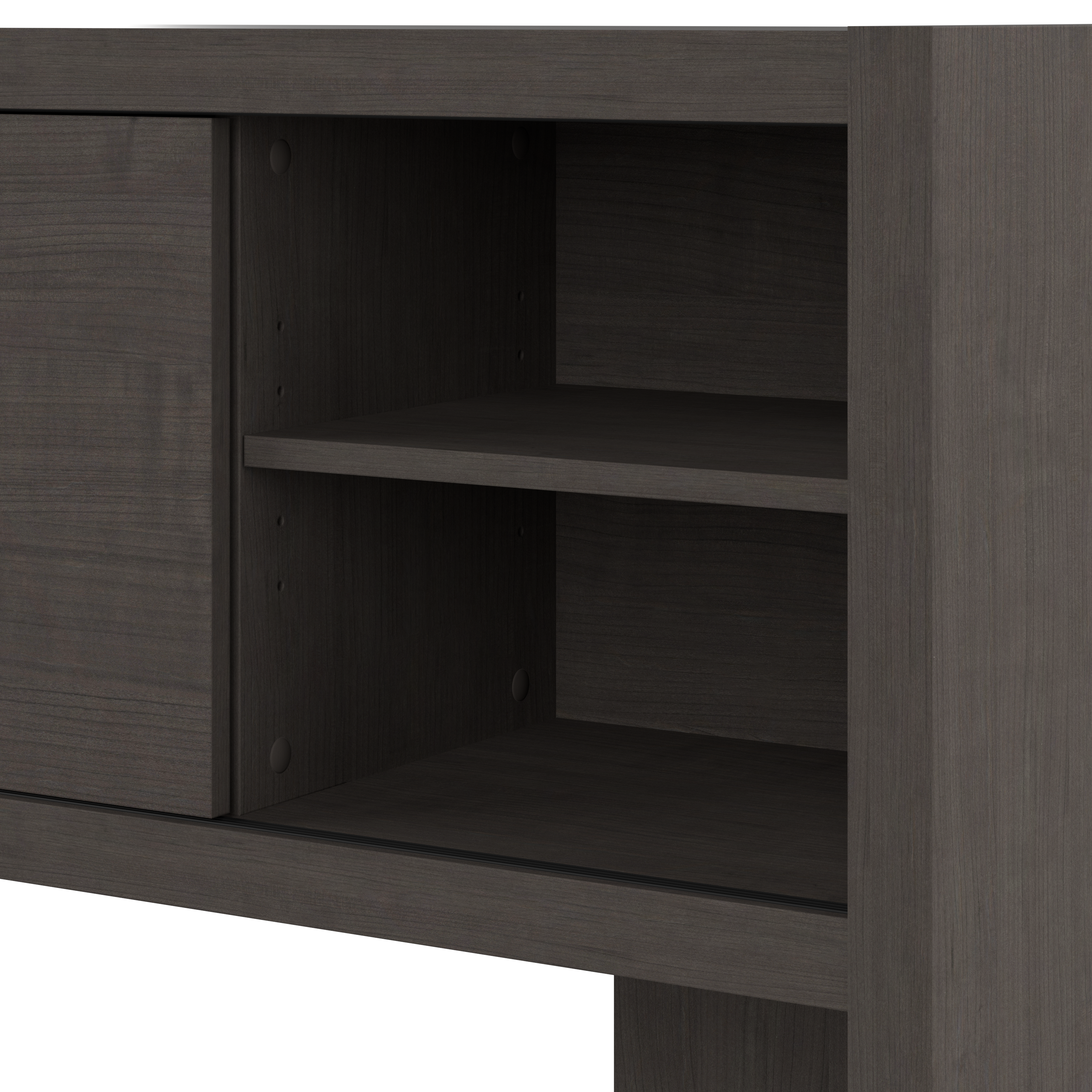 Shop Bush Business Furniture Echo 72W Computer Desk with Hutch 04 ECH056CM #color_charcoal maple