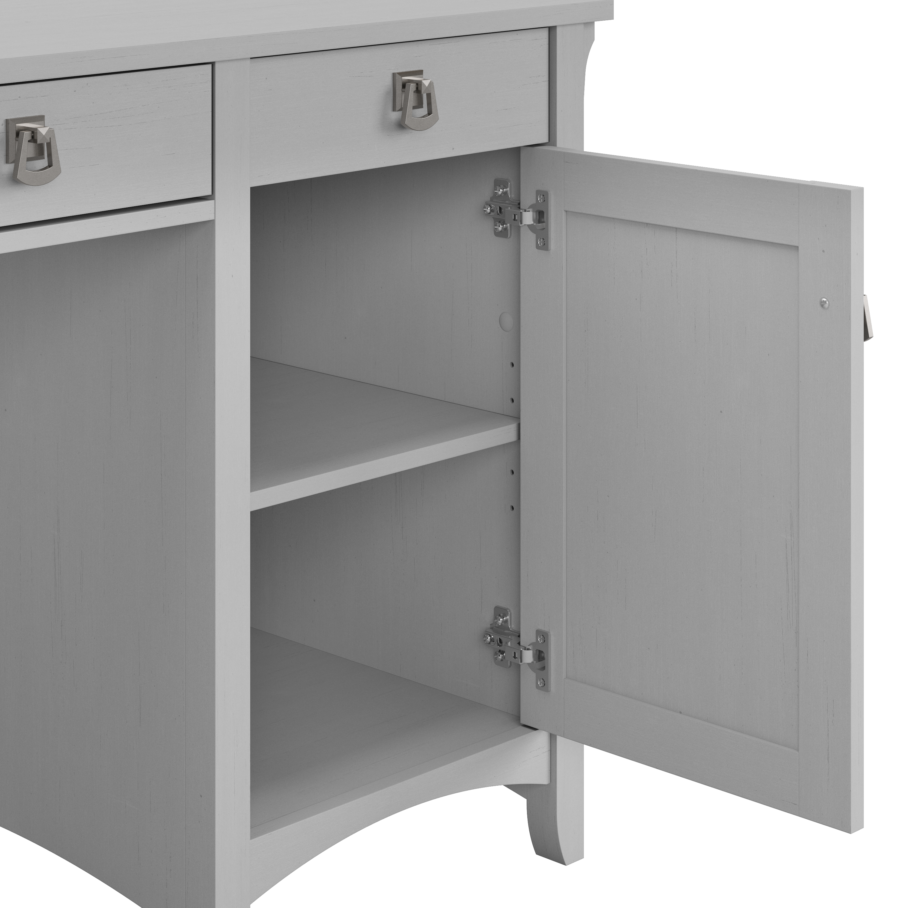 Shop Bush Furniture Salinas 55W Corner Desk with Storage 07 SAD155CG-03 #color_cape cod gray