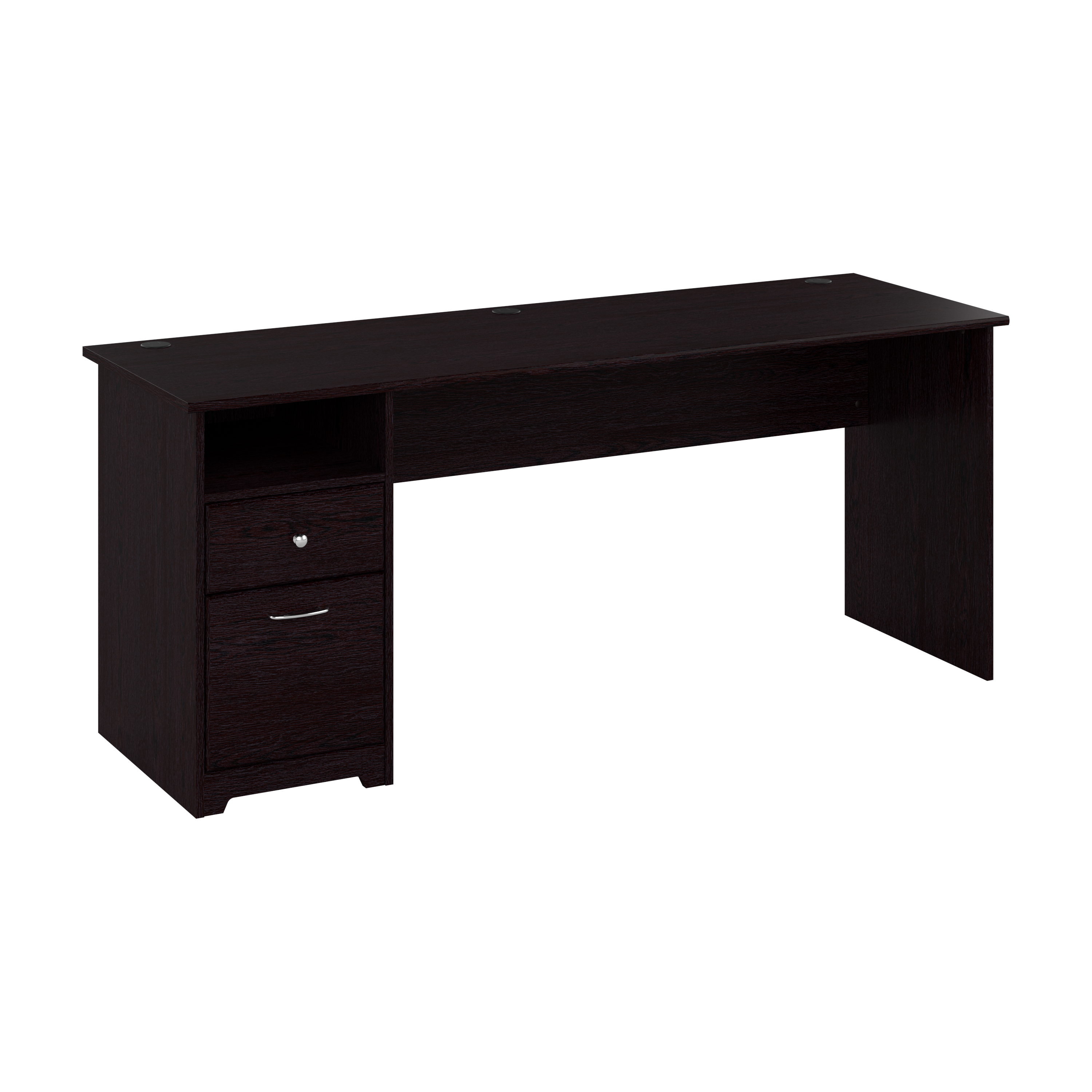 Shop Bush Furniture Cabot 72W Computer Desk with Drawers 02 WC31872 #color_espresso oak