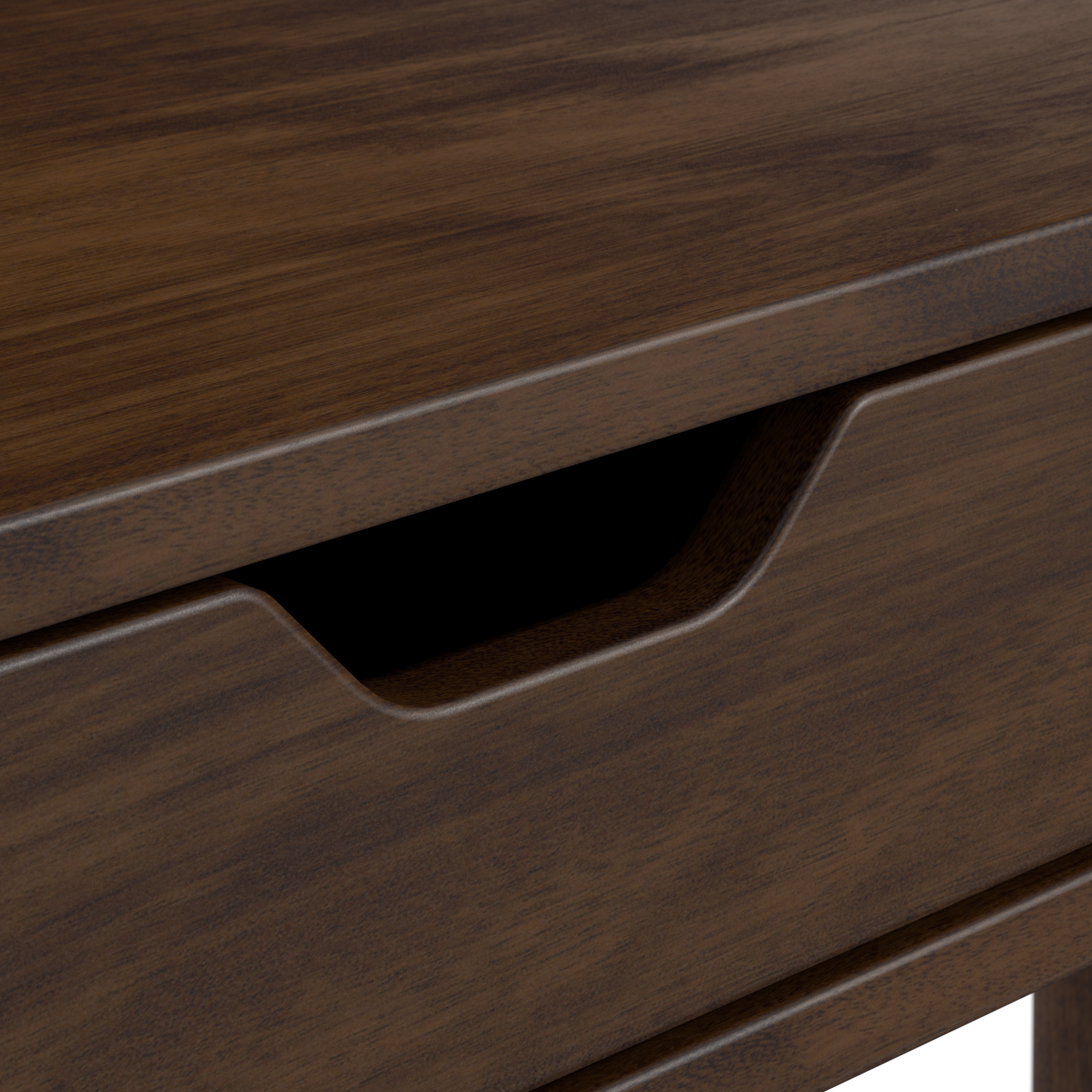 Shop Bush Furniture Nora 54W Writing Desk 07 NRD154DW-03 #color_dark walnut