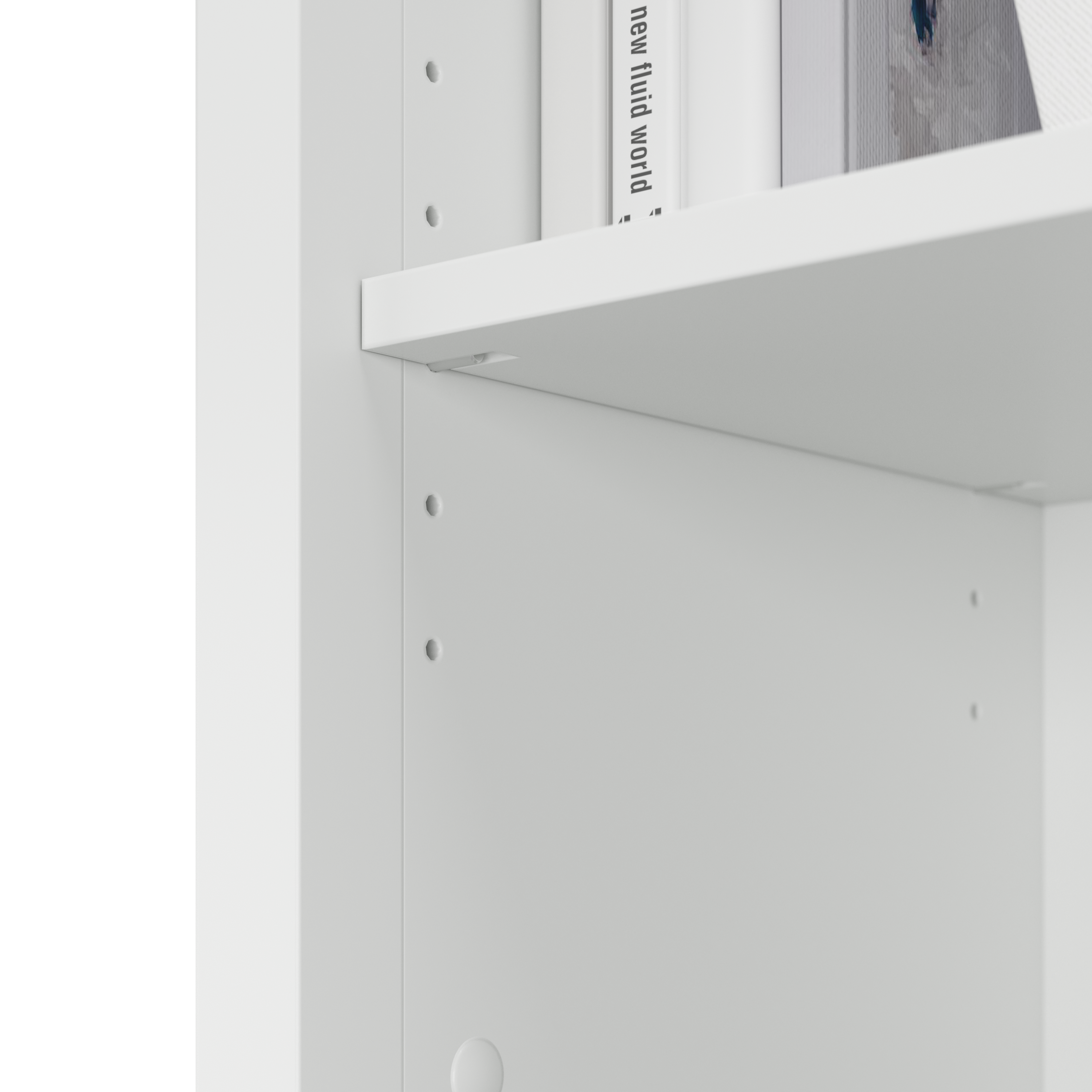 Shop Bush Furniture Salinas Tall 5 Shelf Bookcase - Set of 2 09 SAL036G2W #color_pure white