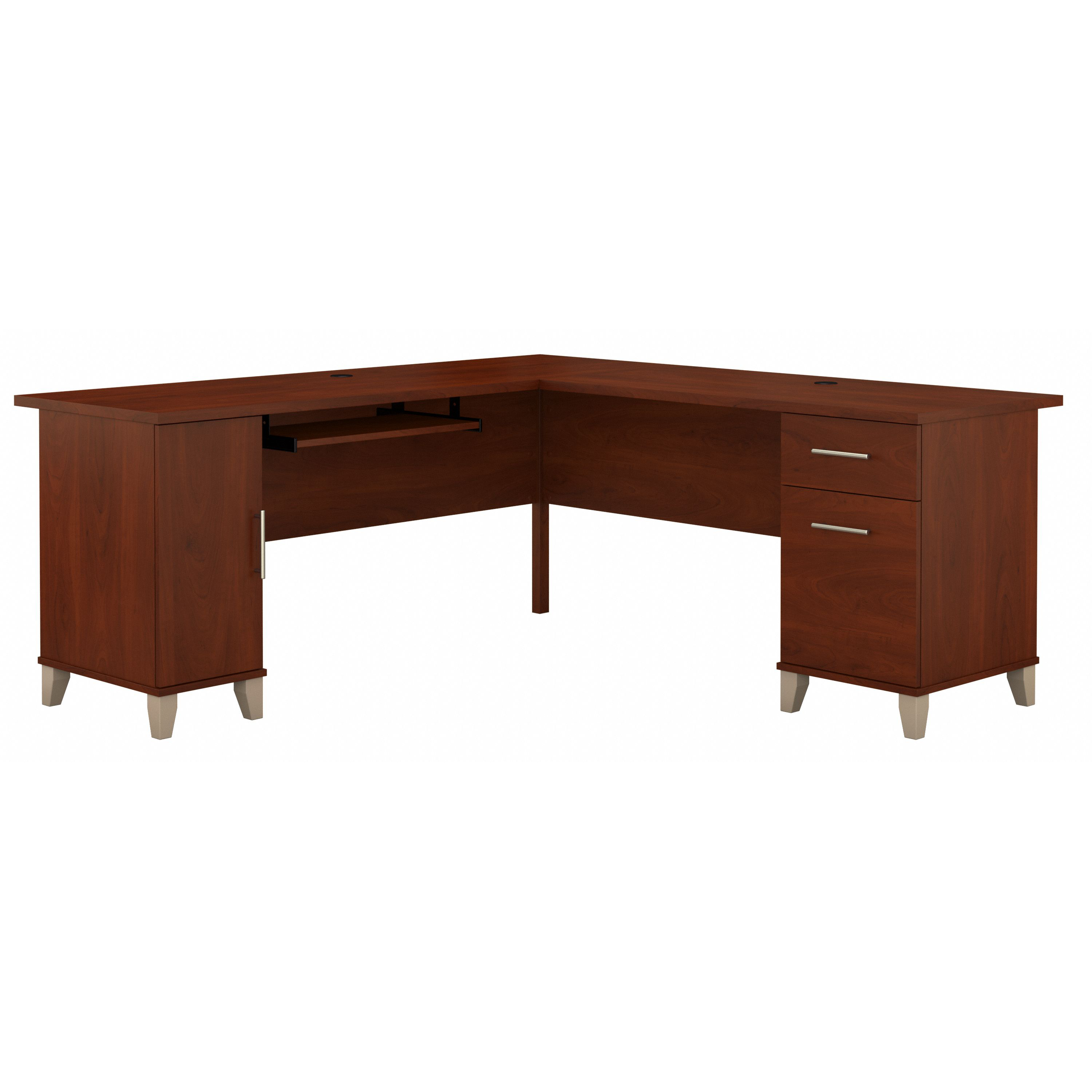 Shop Bush Furniture Somerset 72W L Shaped Desk with Storage 02 WC81710K #color_hansen cherry