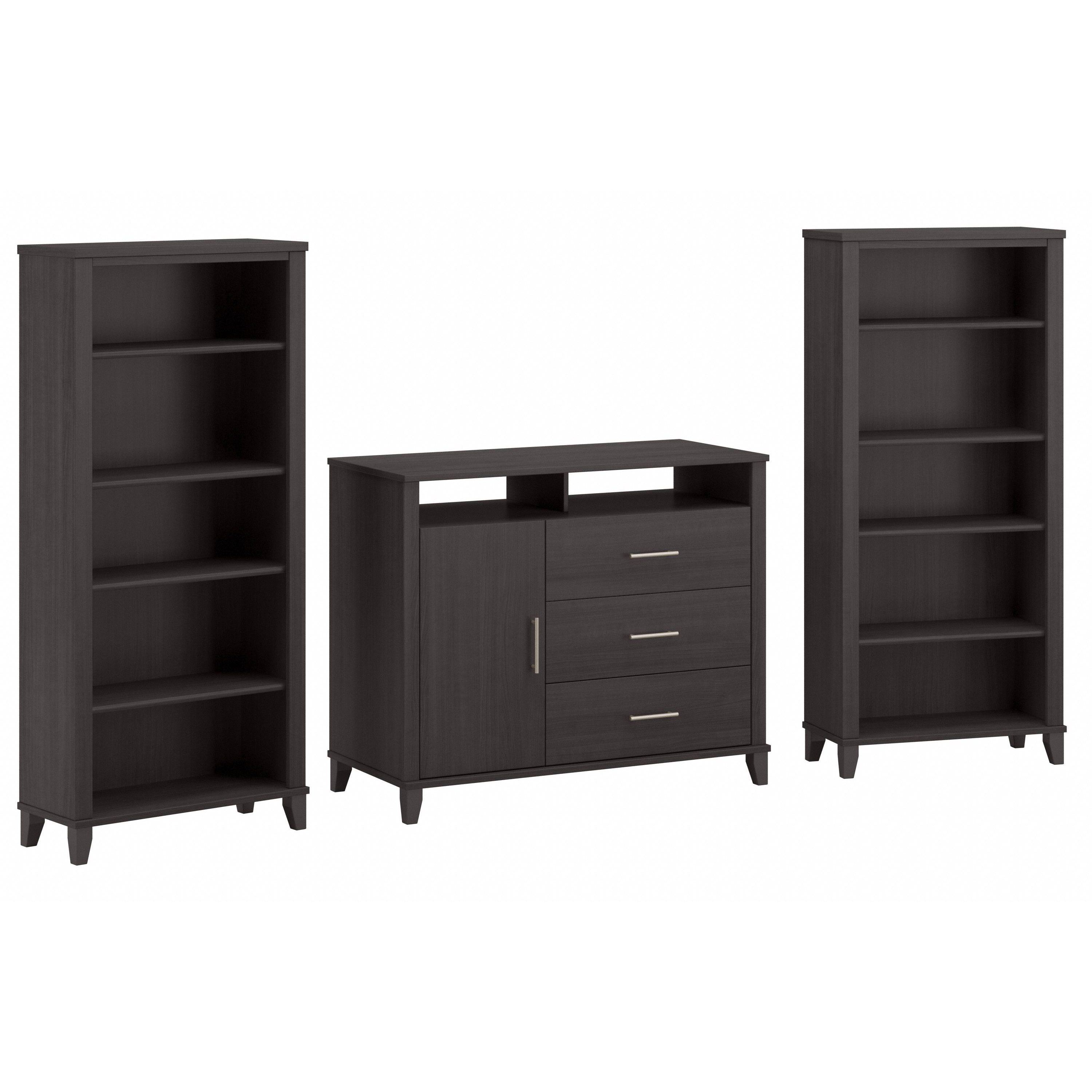 Shop Bush Furniture Somerset Entertainment Center 02 SET039SG #color_storm gray