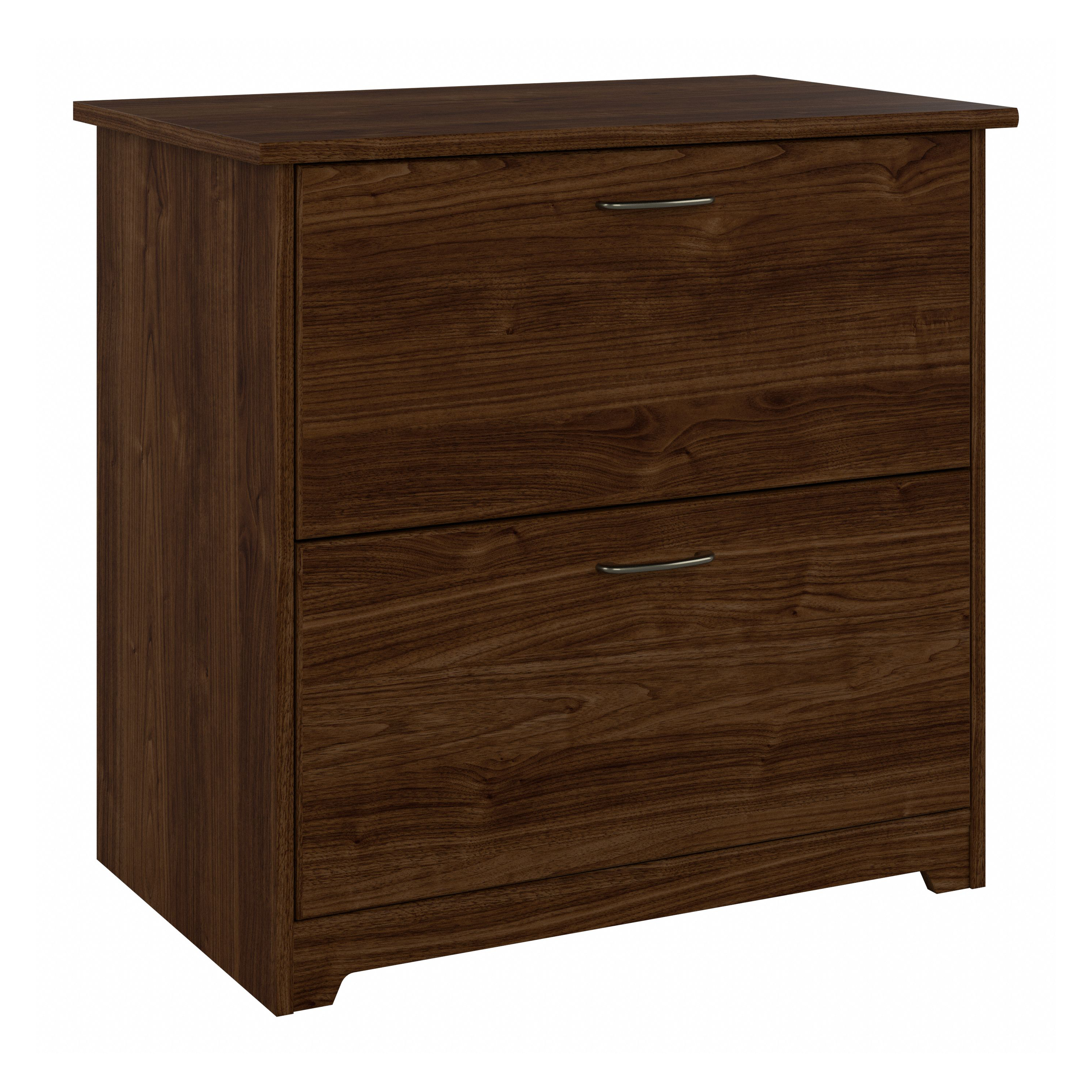 Shop Bush Furniture Cabot 2 Drawer Lateral File Cabinet 02 WC31080 #color_modern walnut