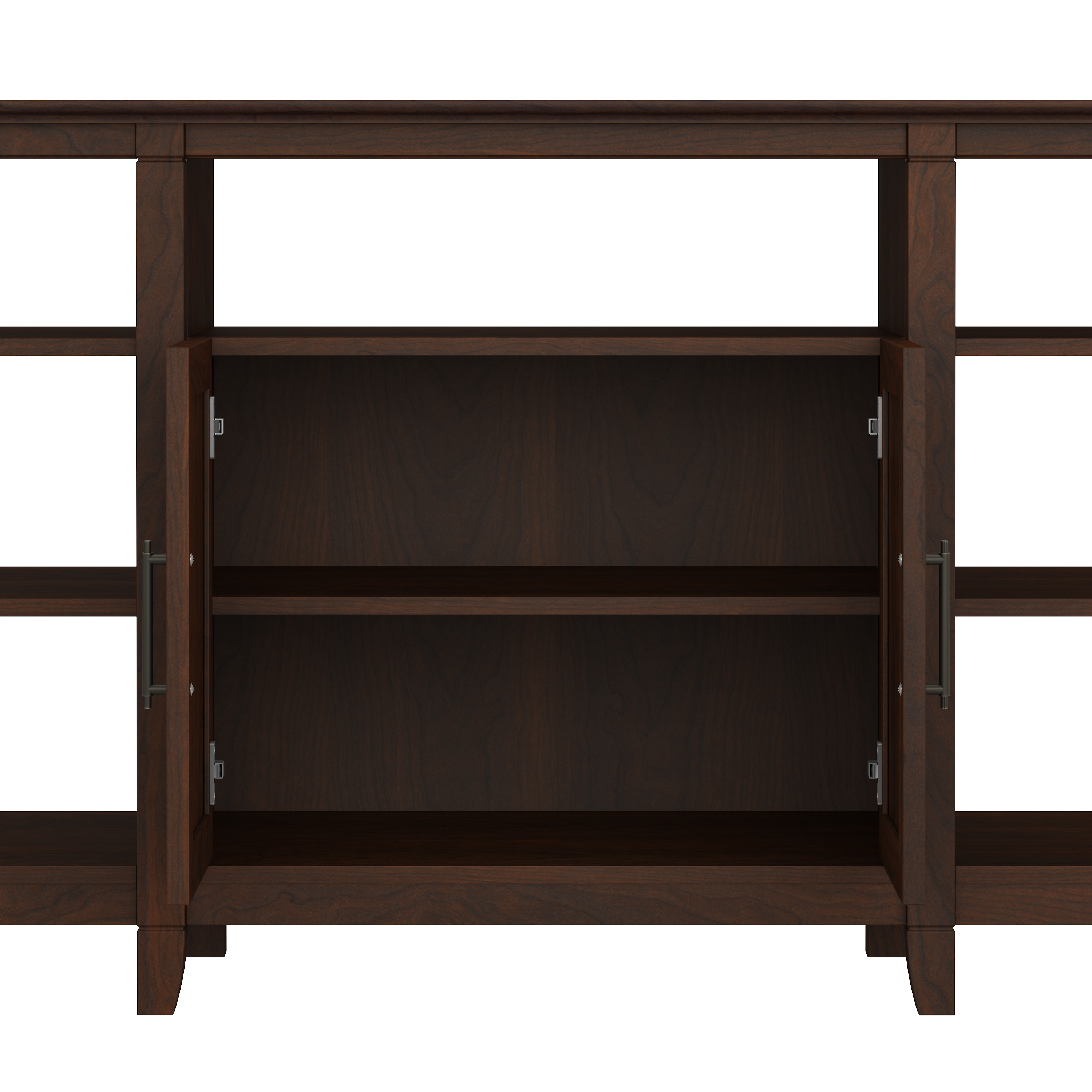 Shop Bush Furniture Key West Tall TV Stand with Set of 2 Bookcases 07 KWS027BC #color_bing cherry