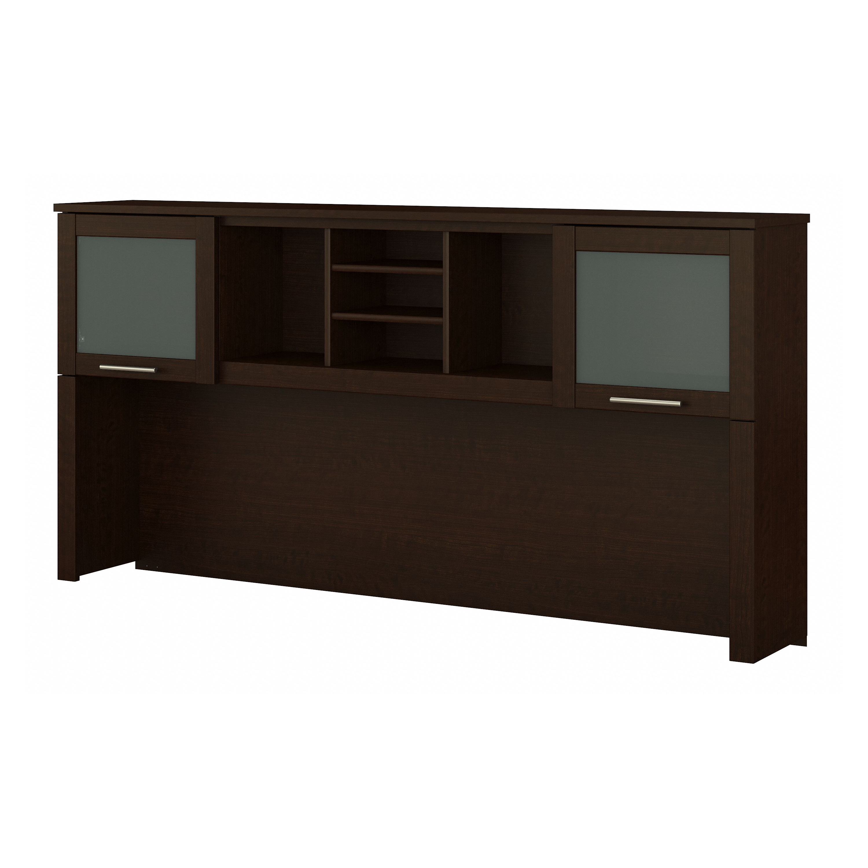 Shop Bush Furniture Somerset 72W Desk Hutch 02 WC81811 #color_mocha cherry