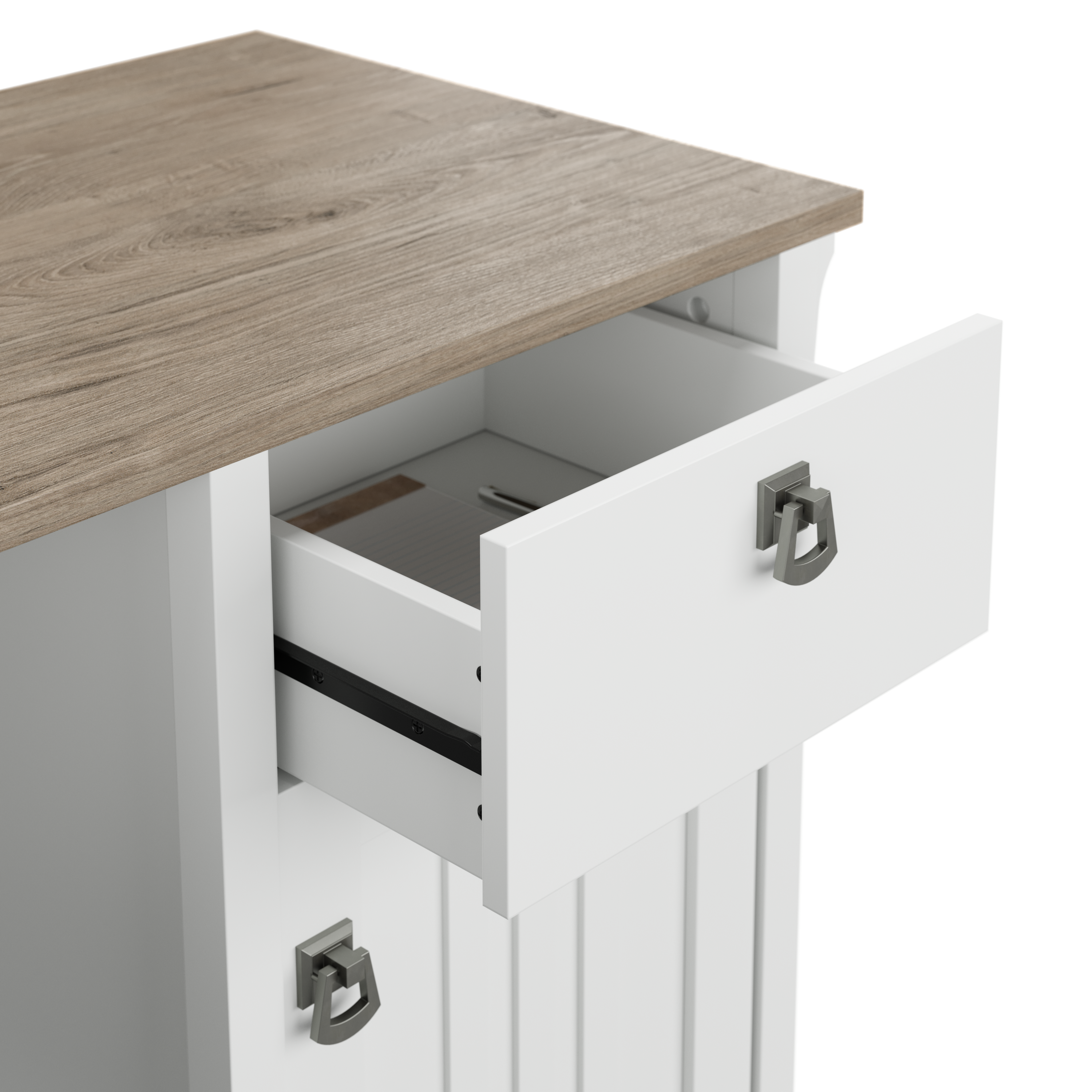 Shop Bush Furniture Salinas Small Computer Desk with Hutch 09 MY72808-03 #color_shiplap gray/pure white