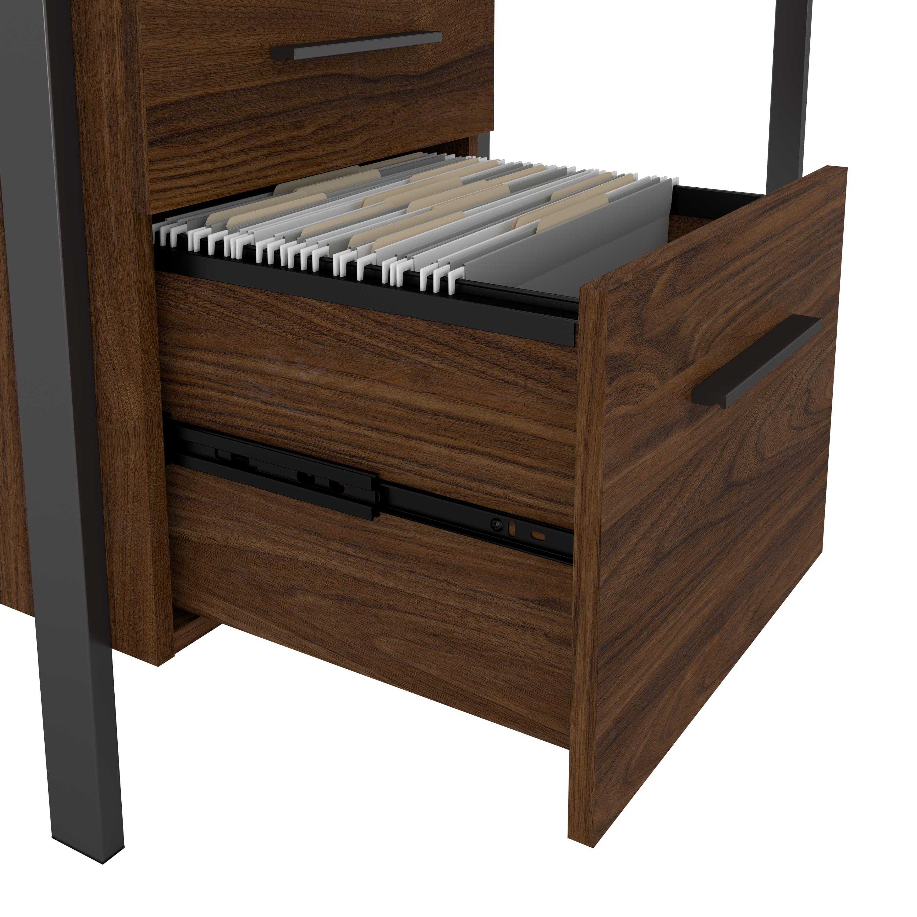 Shop Bush Furniture Architect 60W Writing Desk with Drawers 09 ACD160MW-03 #color_modern walnut