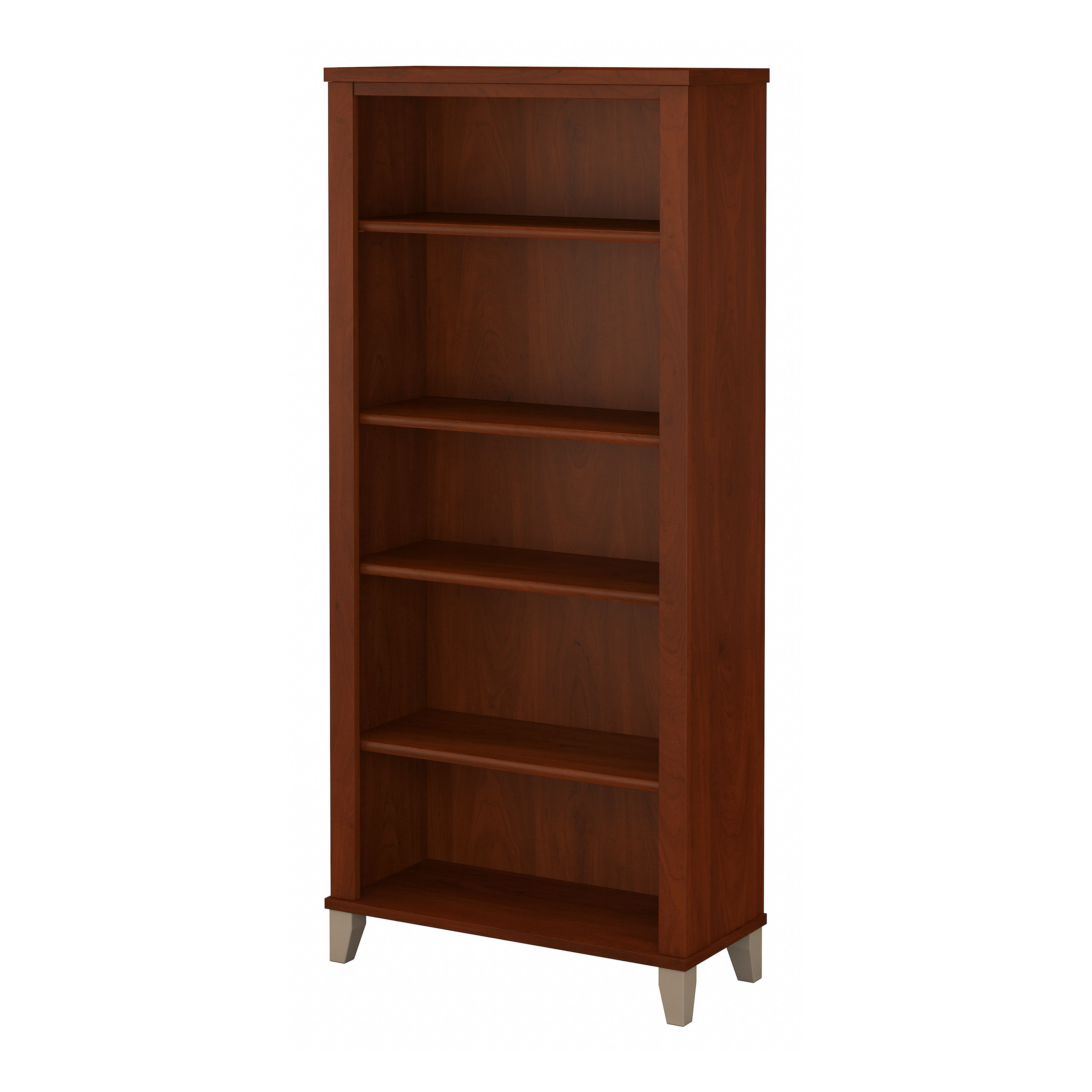 Shop Bush Furniture Somerset Tall 5 Shelf Bookcase 02 WC81765 #color_hansen cherry