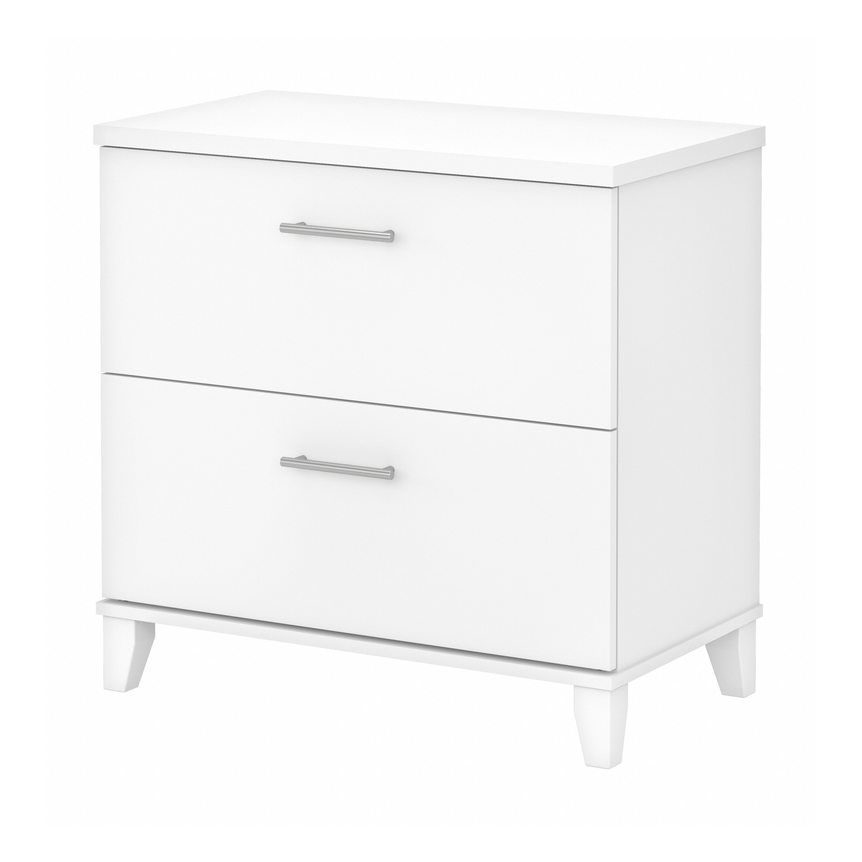 Shop Bush Furniture Somerset 2 Drawer Lateral File Cabinet 02 WC81980 #color_white