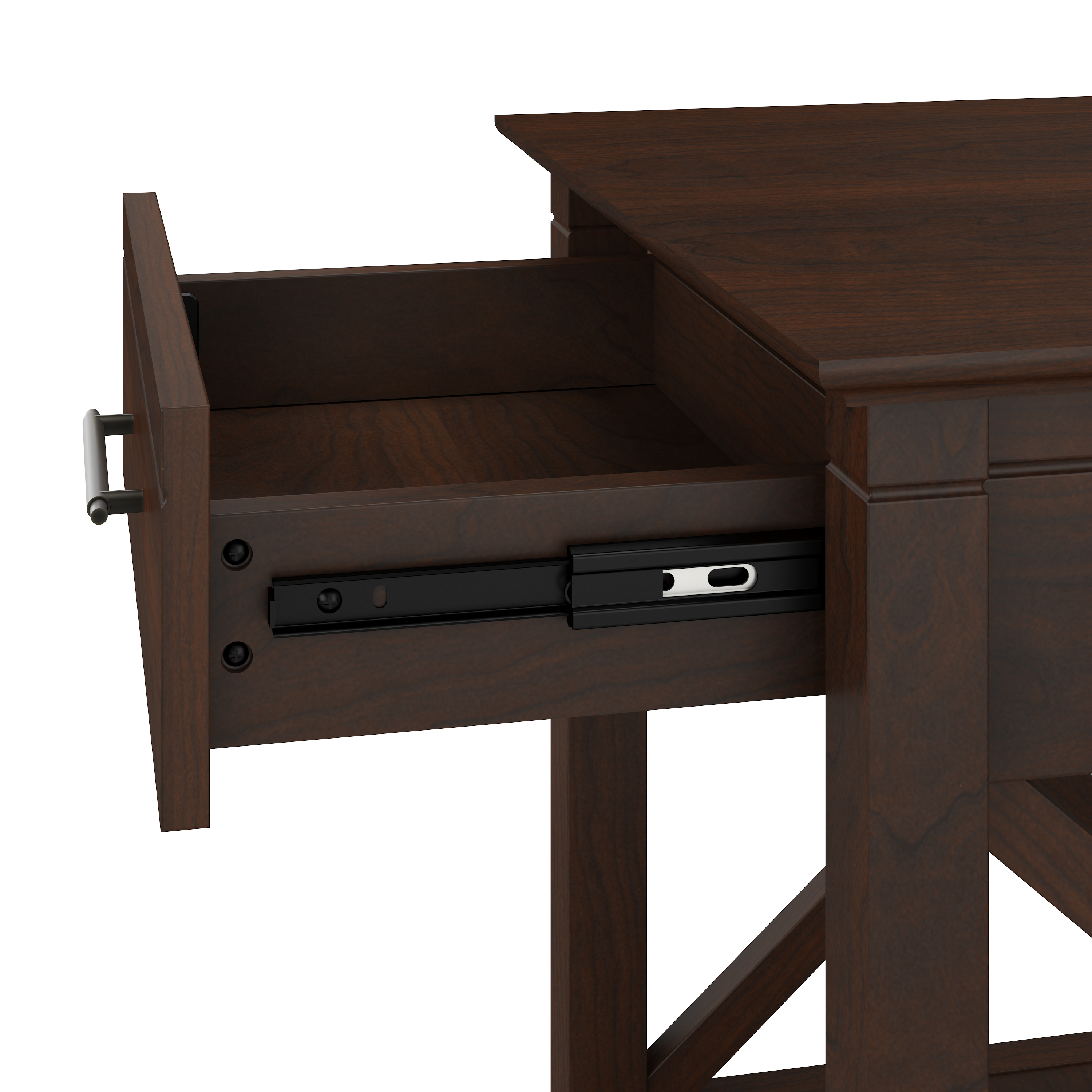 Shop Bush Furniture Key West Nightstand with Drawer 07 KWT120BC-Z #color_bing cherry