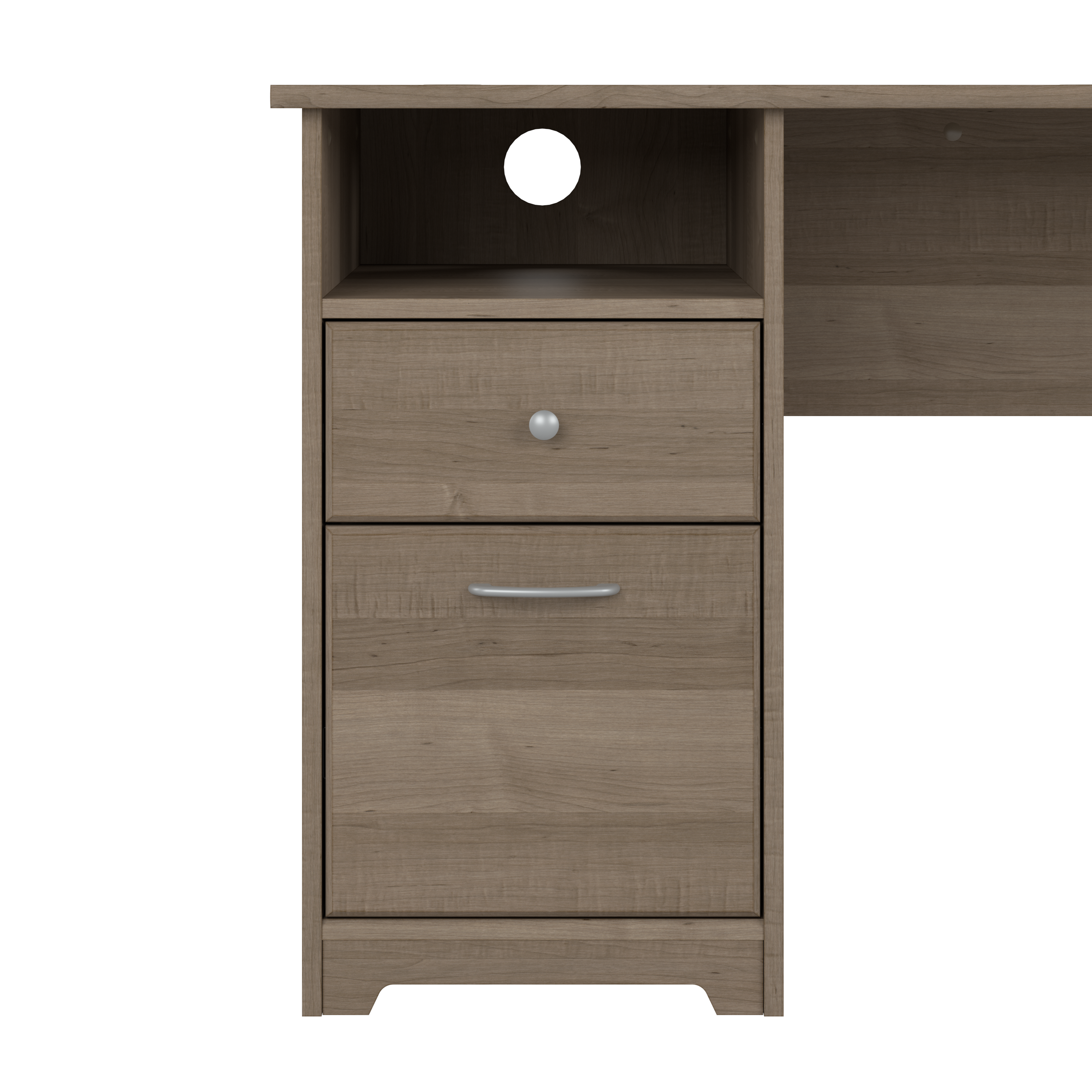 Shop Bush Furniture Cabot 72W Computer Desk with Drawers 08 WC31272 #color_ash gray